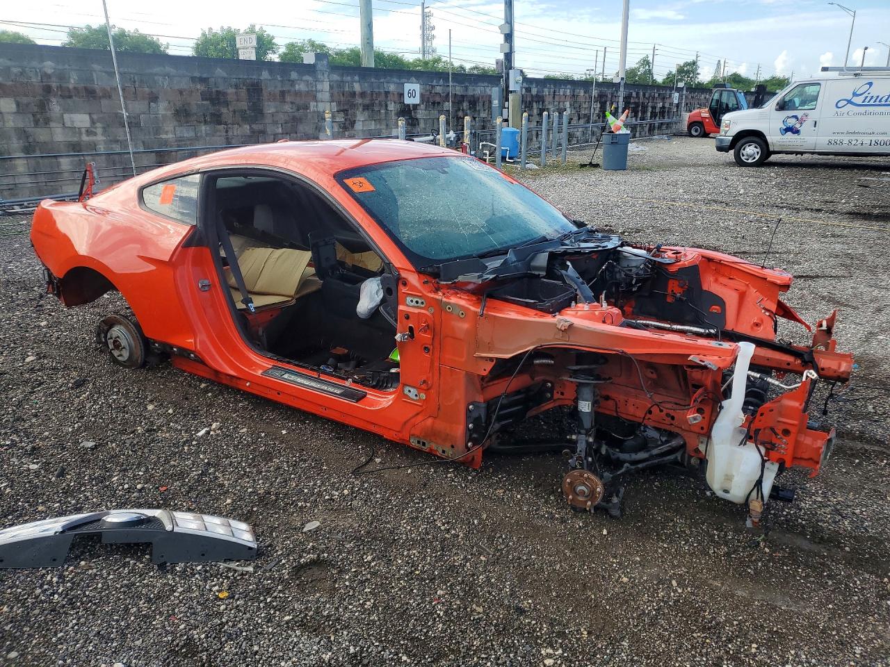 2015 Ford Mustang Gt Orange vin: 1FA6P8CF9F5379957