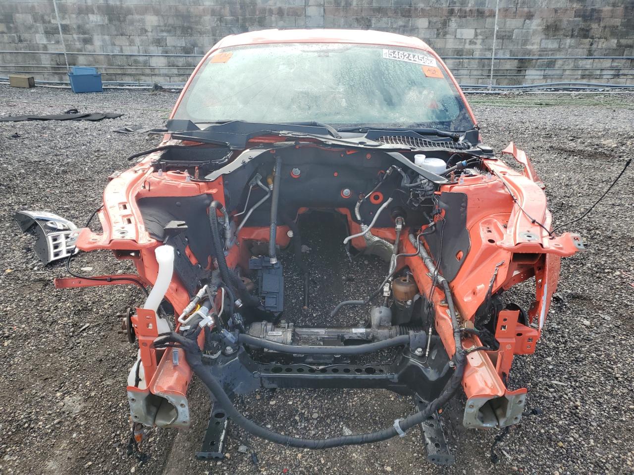 2015 Ford Mustang Gt Orange vin: 1FA6P8CF9F5379957 Damage: Front Bumper Reinforcement, Missing, Replacement Required