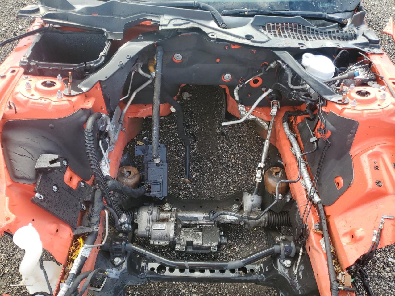 2015 Ford Mustang Gt Orange vin: 1FA6P8CF9F5379957 Damage: Engine, Missing, Replacement Required