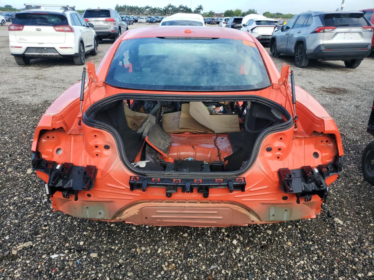 2015 Ford Mustang Gt Orange vin: 1FA6P8CF9F5379957 Damage: Right Tail Light, Missing, Replacement Required