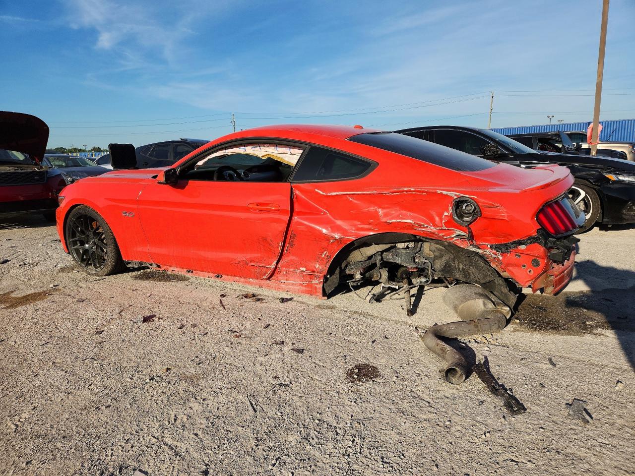 2015 Ford Mustang Gt Red vin: 1FA6P8CF9F5399514