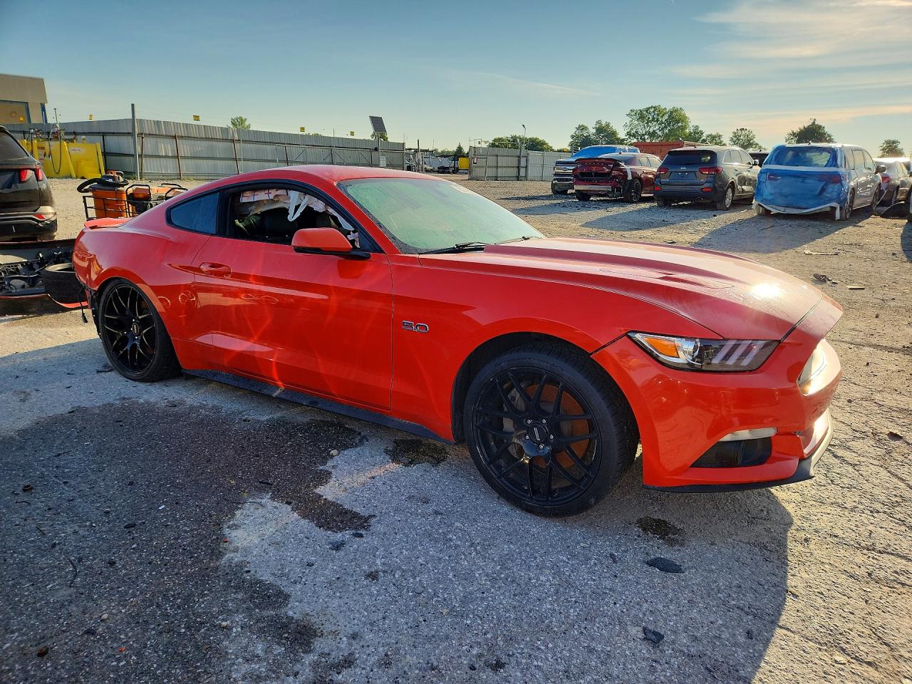 2015 Ford Mustang Gt Red vin: 1FA6P8CF9F5399514