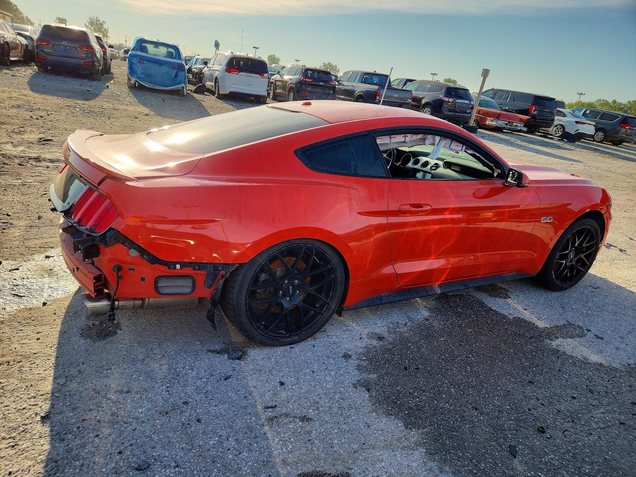 2015 Ford Mustang Gt Red vin: 1FA6P8CF9F5399514
