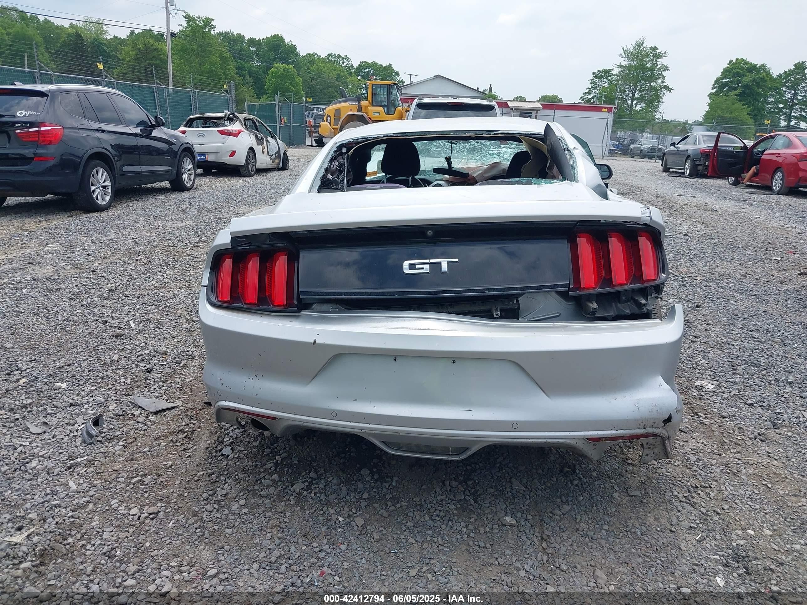 2015 Ford Mustang Gt Silver vin: 1FA6P8CF9F5432740