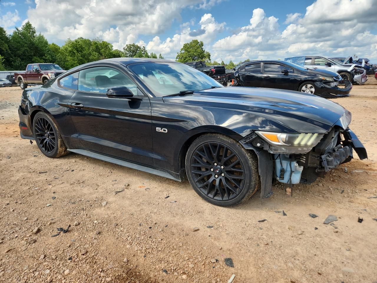 2015 Ford Mustang Gt Черный vin: 1FA6P8CF9F5432897