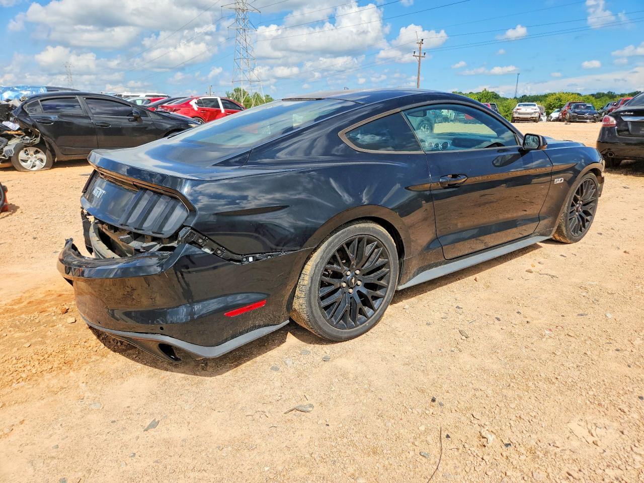2015 Ford Mustang Gt Черный vin: 1FA6P8CF9F5432897