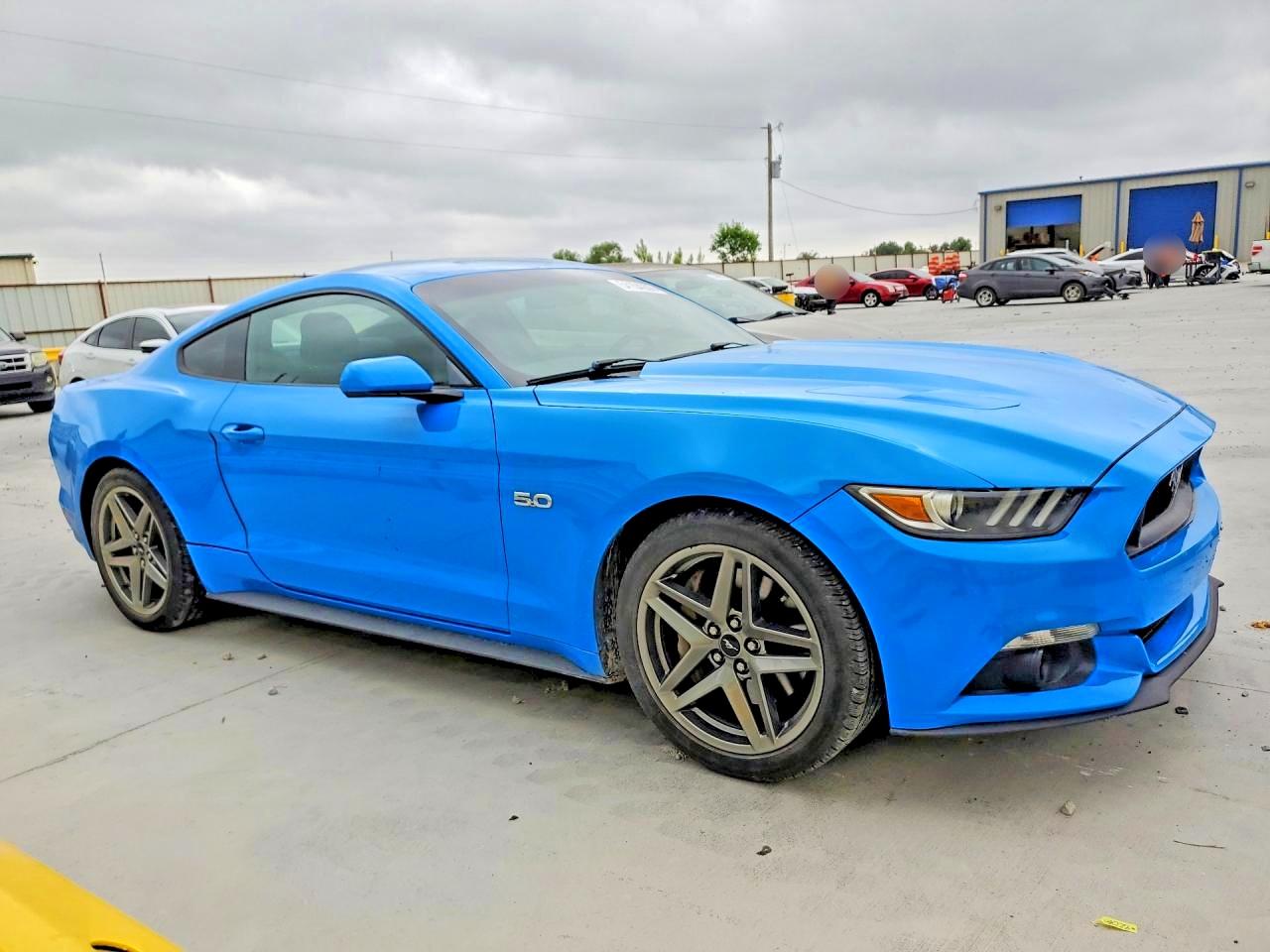 2017 Ford Mustang Gt Blue vin: 1FA6P8CF9H5239233