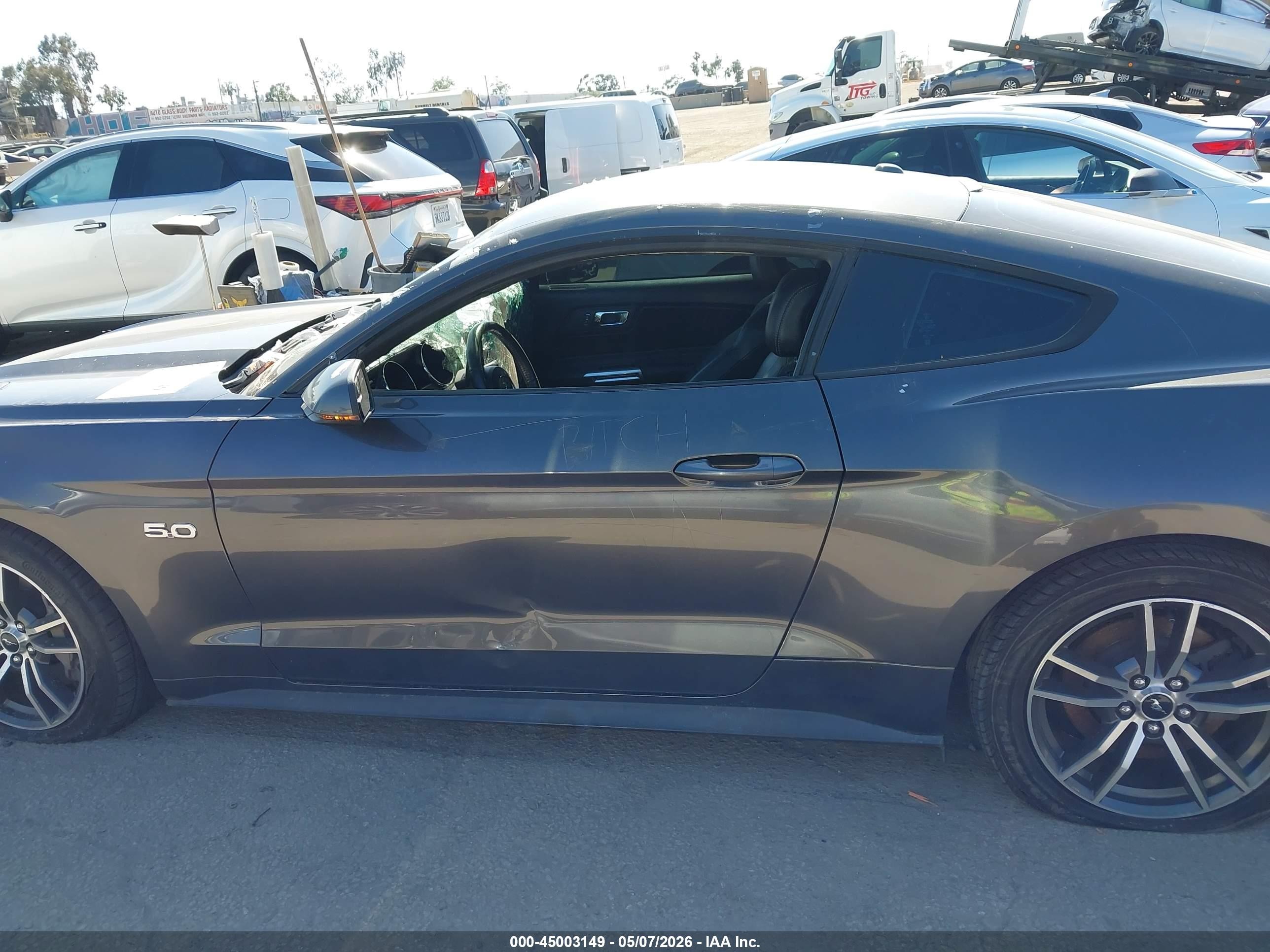2017 Ford Mustang Gt Premium Серый vin: 1FA6P8CF9H5312908