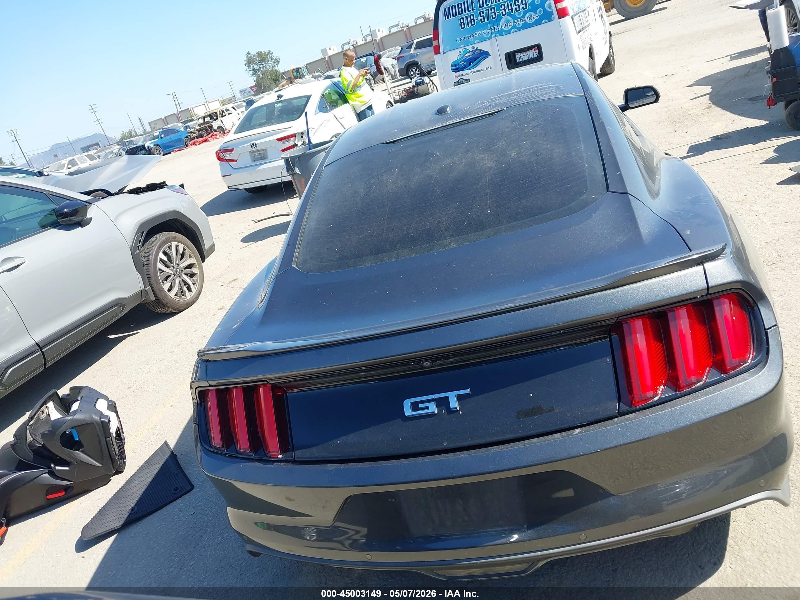 2017 Ford Mustang Gt Premium Серый vin: 1FA6P8CF9H5312908