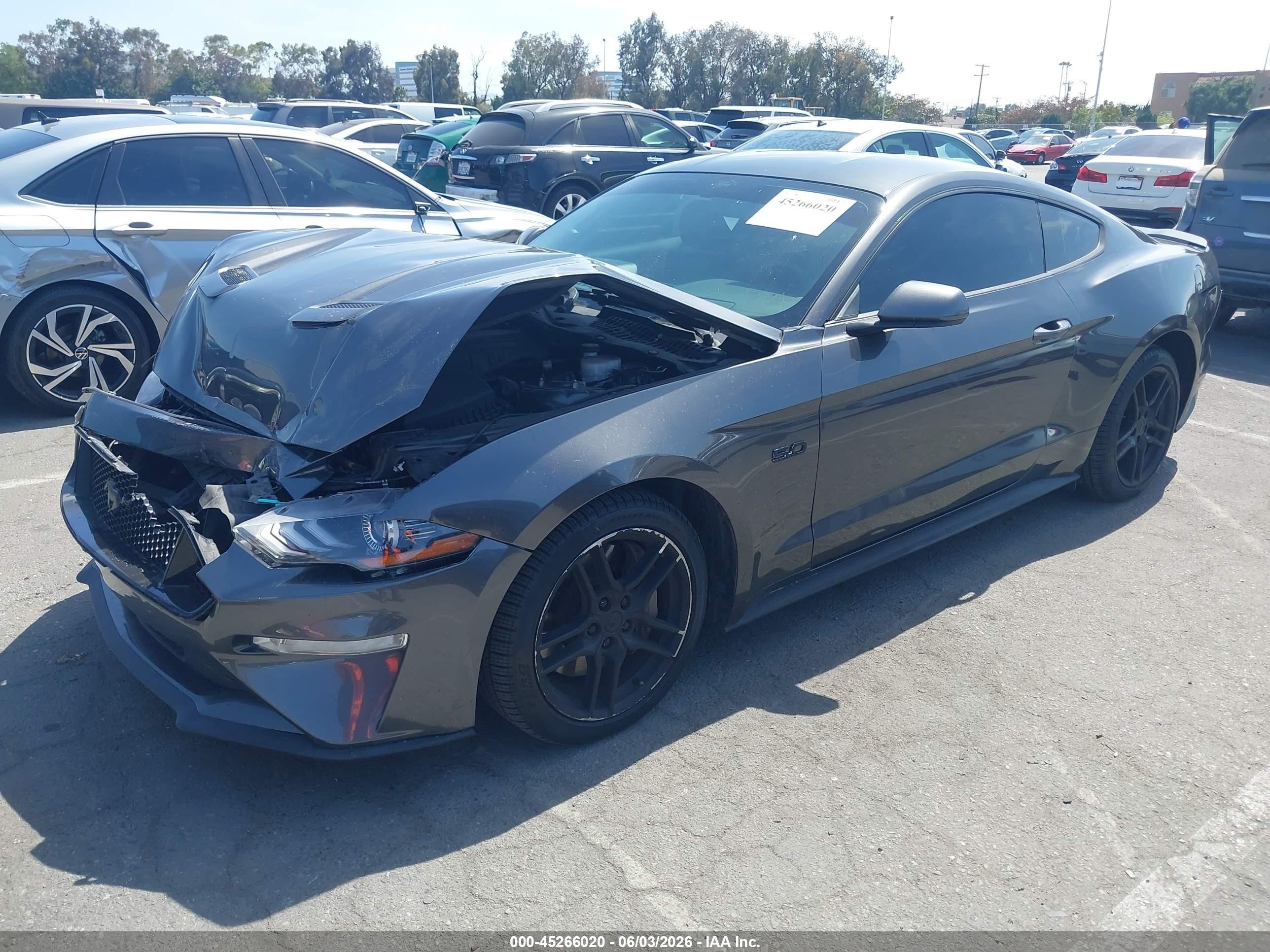 2020 Ford Mustang Gt Fastback Gray vin: 1FA6P8CF9L5114239