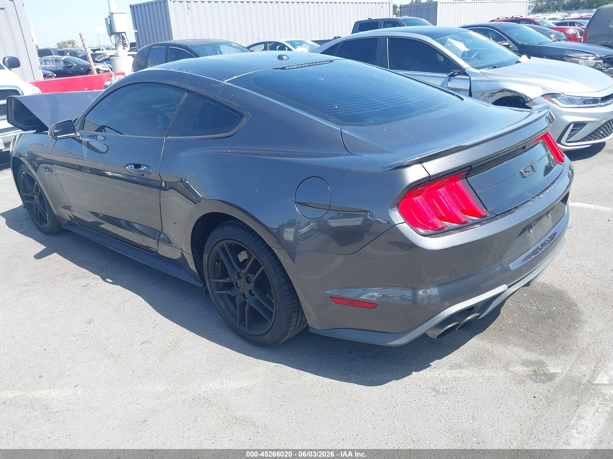2020 Ford Mustang Gt Fastback Gray vin: 1FA6P8CF9L5114239