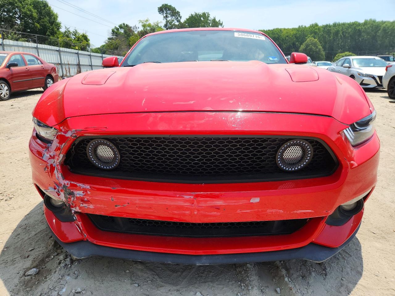 2015 Ford Mustang Gt Red vin: 1FA6P8CFXF5328659