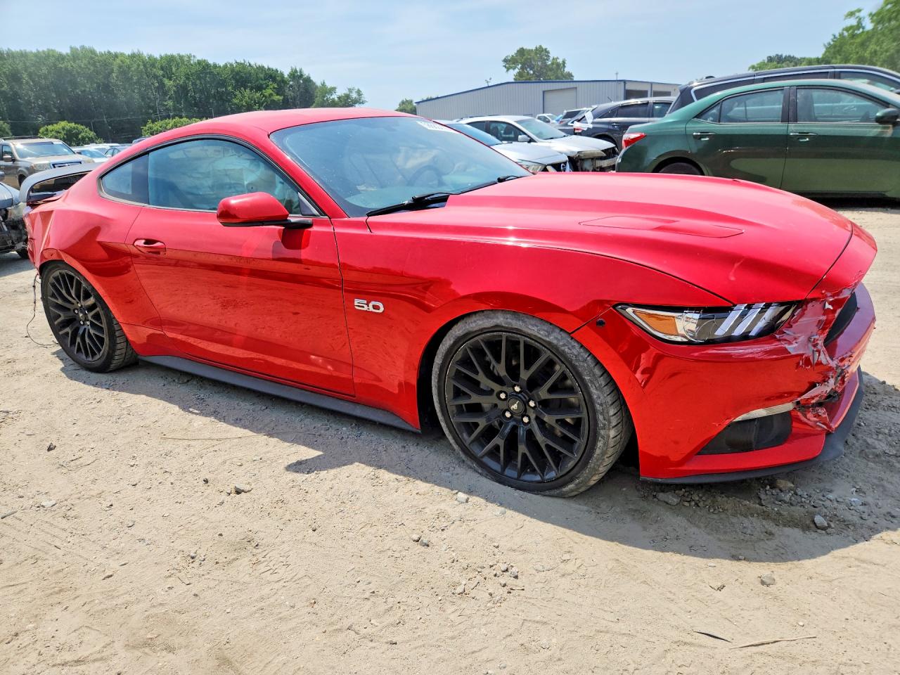 2015 Ford Mustang Gt Red vin: 1FA6P8CFXF5328659