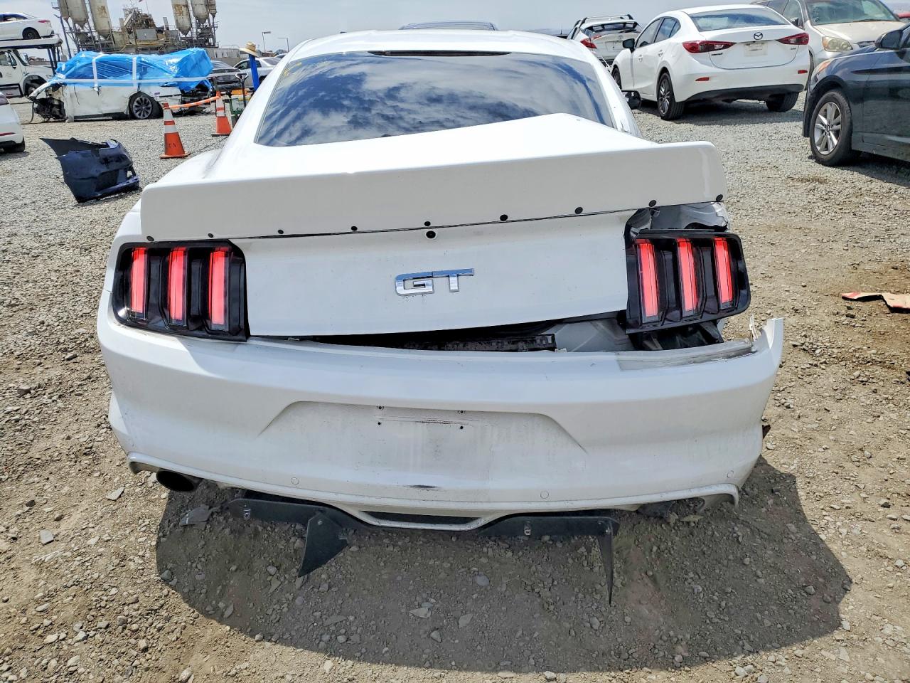 2015 Ford Mustang Gt White vin: 1FA6P8CFXF5337832