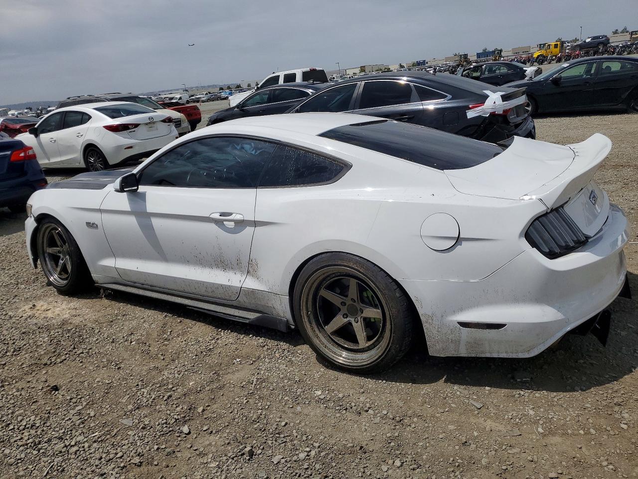 2015 Ford Mustang Gt White vin: 1FA6P8CFXF5337832