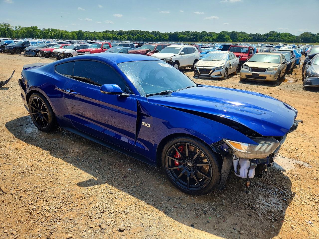 2015 Ford Mustang Gt Blue vin: 1FA6P8CFXF5411430