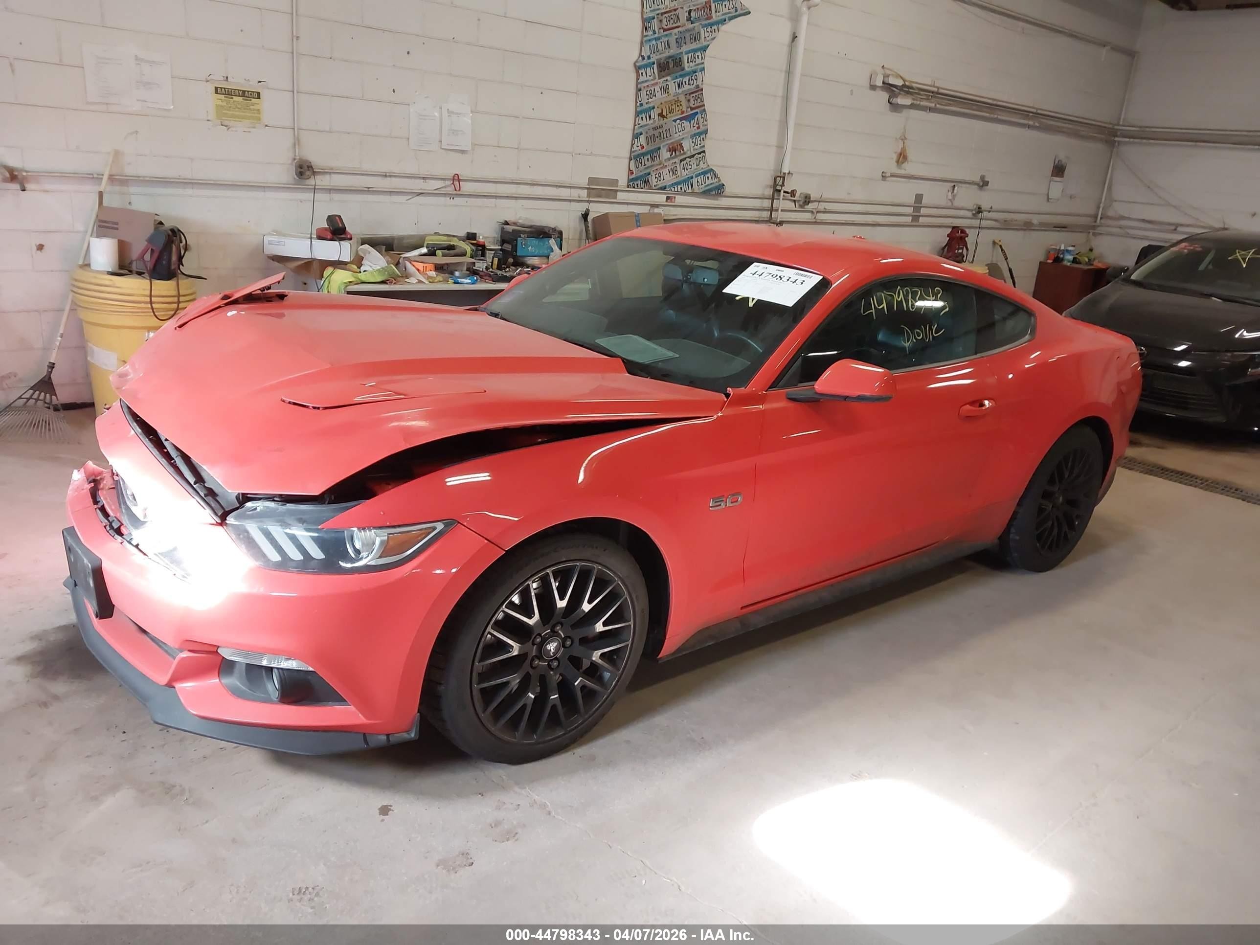 2015 Ford Mustang Gt Premium Red vin: 1FA6P8CFXF5431189