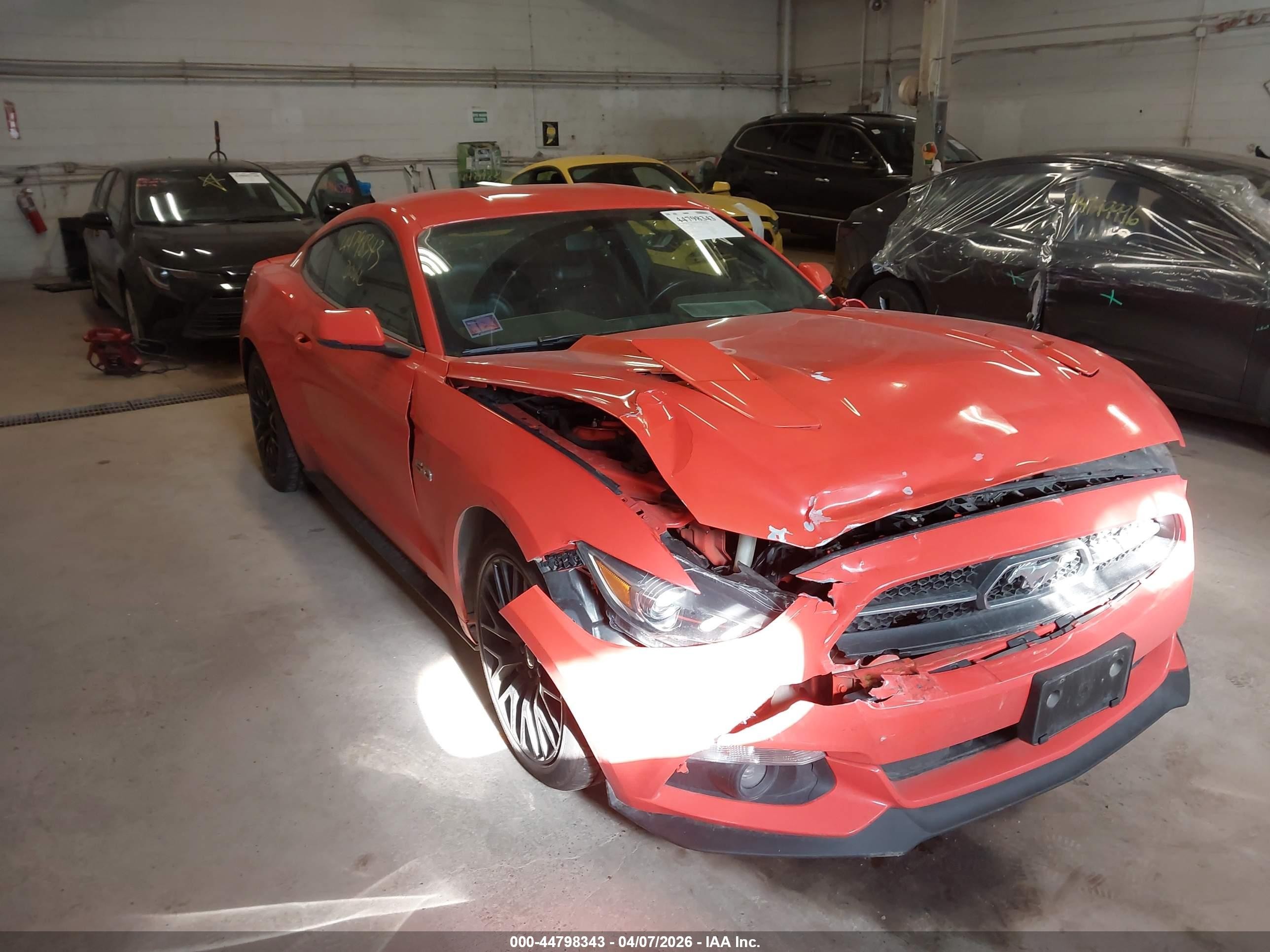 2015 Ford Mustang Gt Premium Red vin: 1FA6P8CFXF5431189