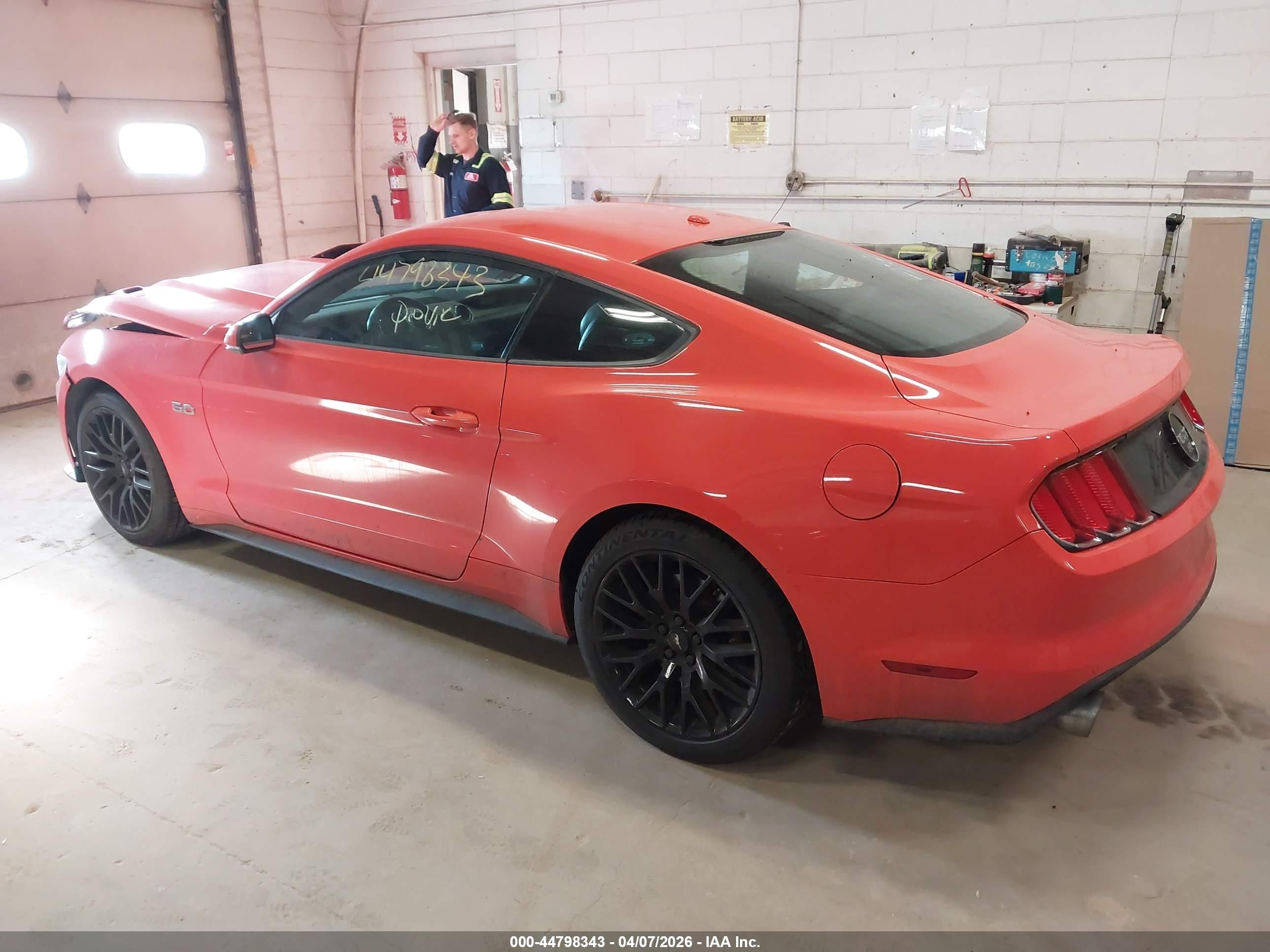 2015 Ford Mustang Gt Premium Red vin: 1FA6P8CFXF5431189