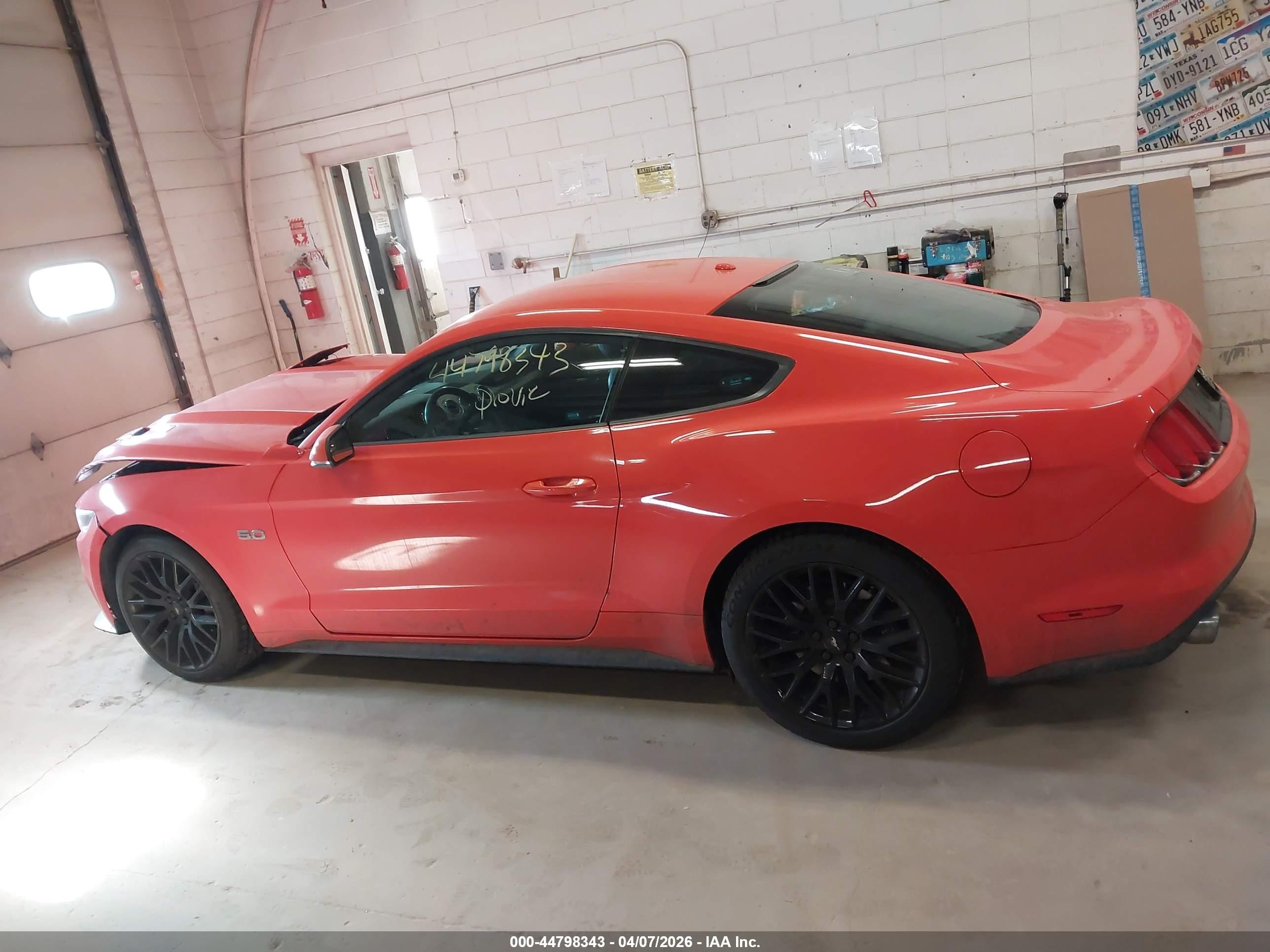 2015 Ford Mustang Gt Premium Red vin: 1FA6P8CFXF5431189