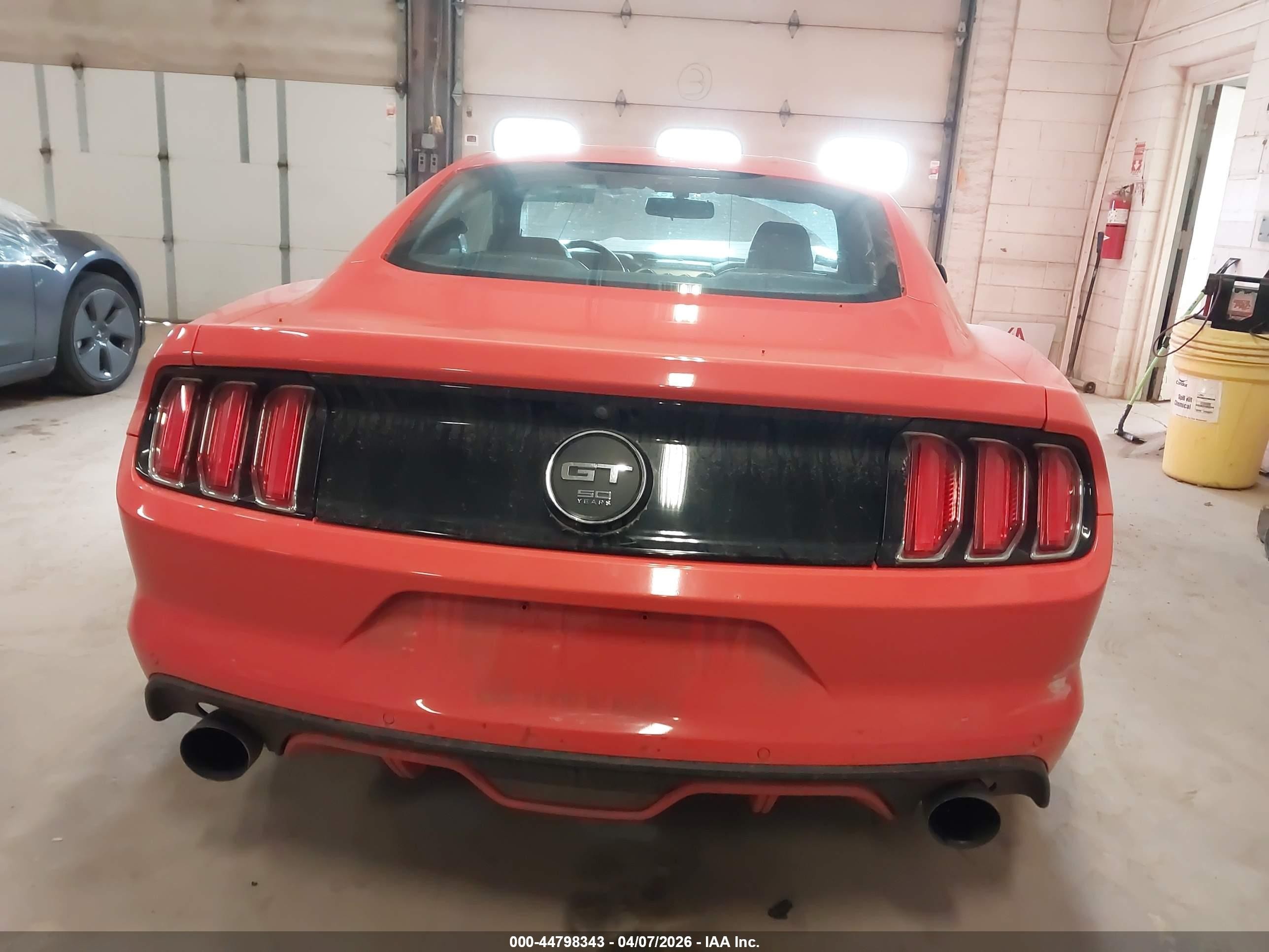 2015 Ford Mustang Gt Premium Red vin: 1FA6P8CFXF5431189