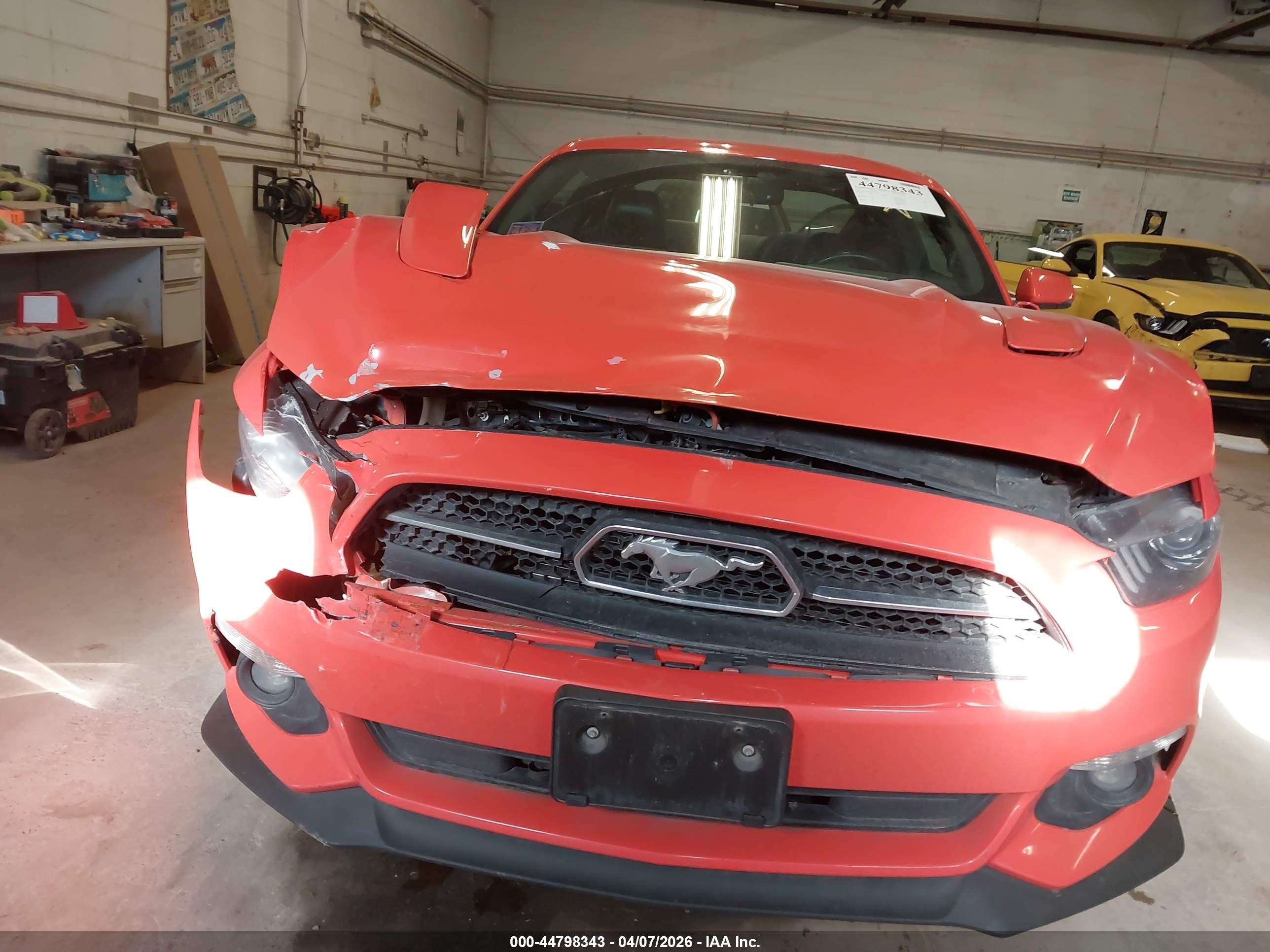 2015 Ford Mustang Gt Premium Red vin: 1FA6P8CFXF5431189