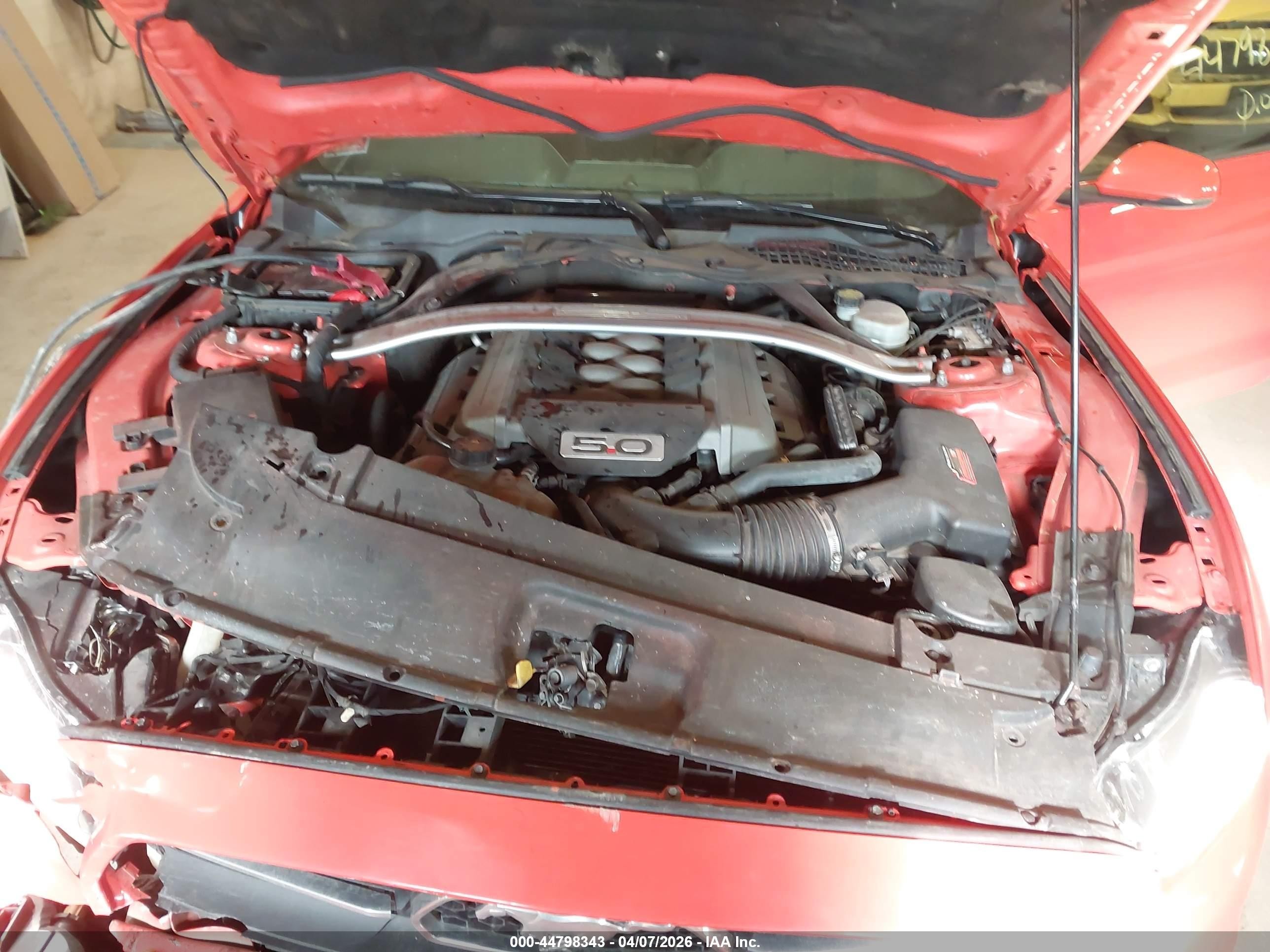 2015 Ford Mustang Gt Premium Red vin: 1FA6P8CFXF5431189