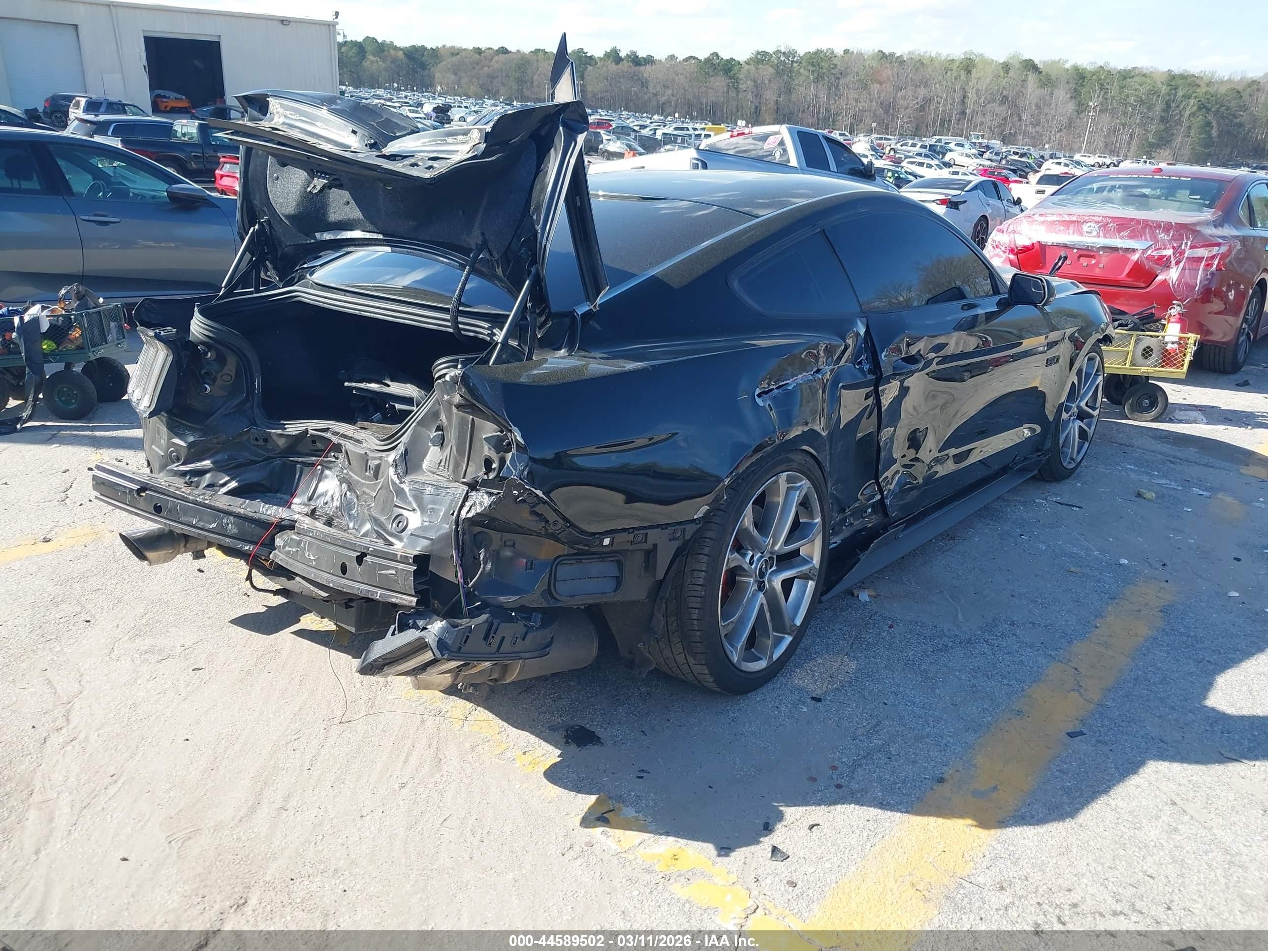 2017 Ford Mustang Gt Black vin: 1FA6P8CFXH5319527