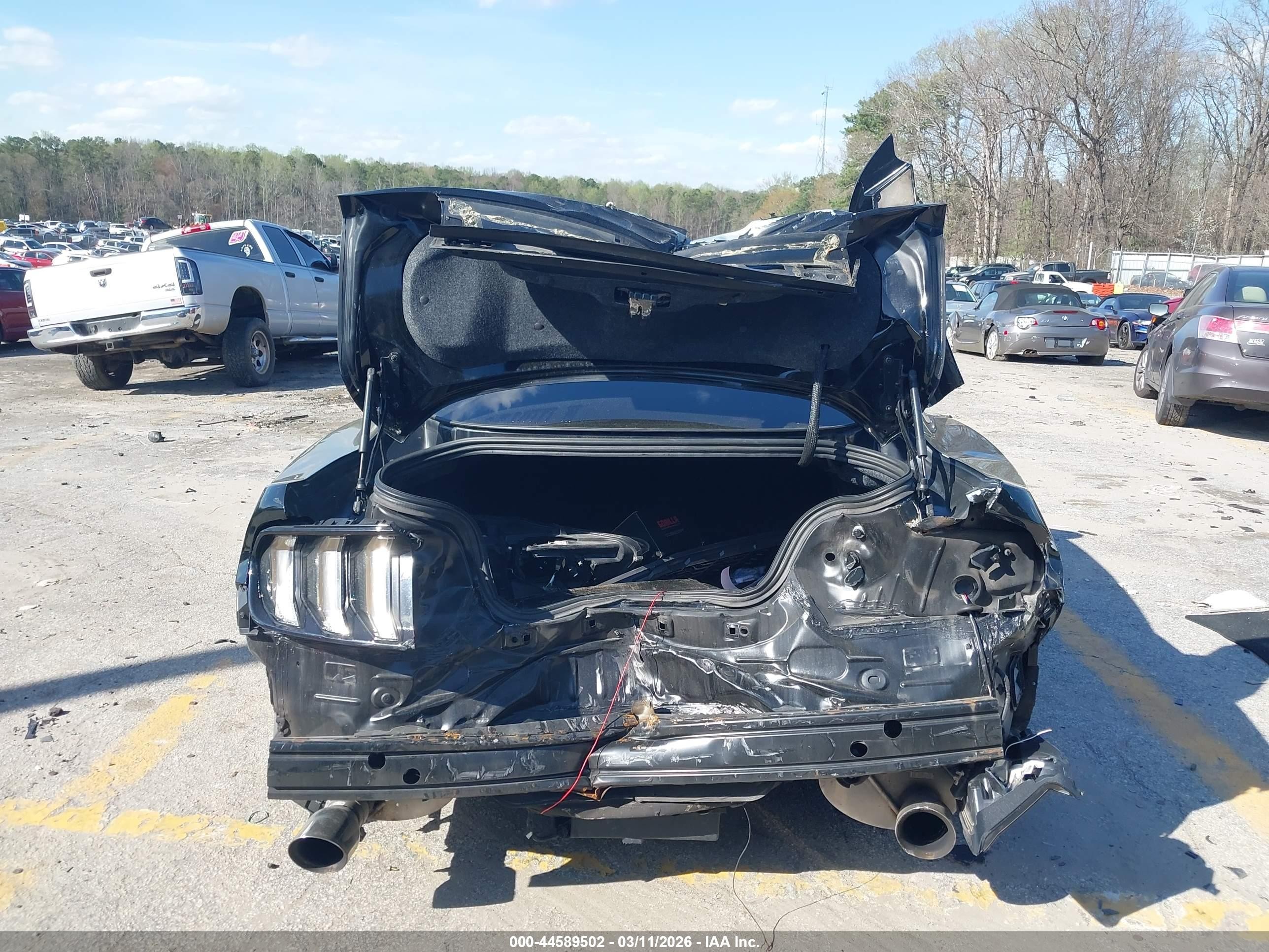 2017 Ford Mustang Gt Black vin: 1FA6P8CFXH5319527