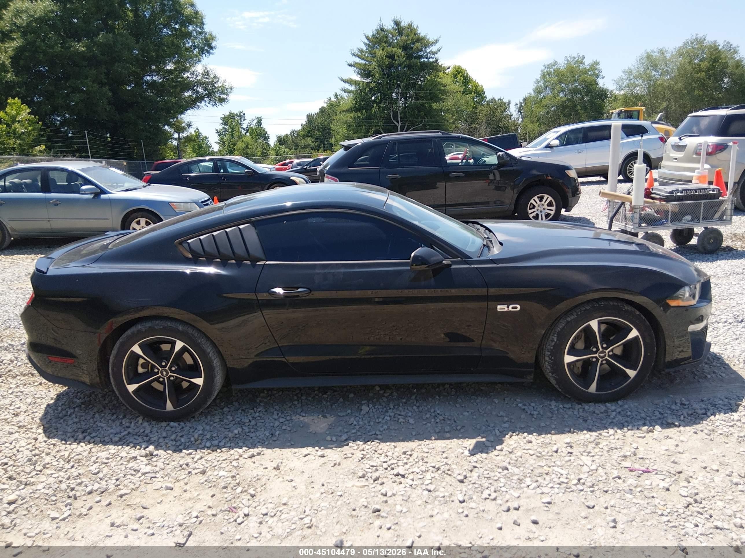 2018 Ford Mustang Gt Черный vin: 1FA6P8CFXJ5113999