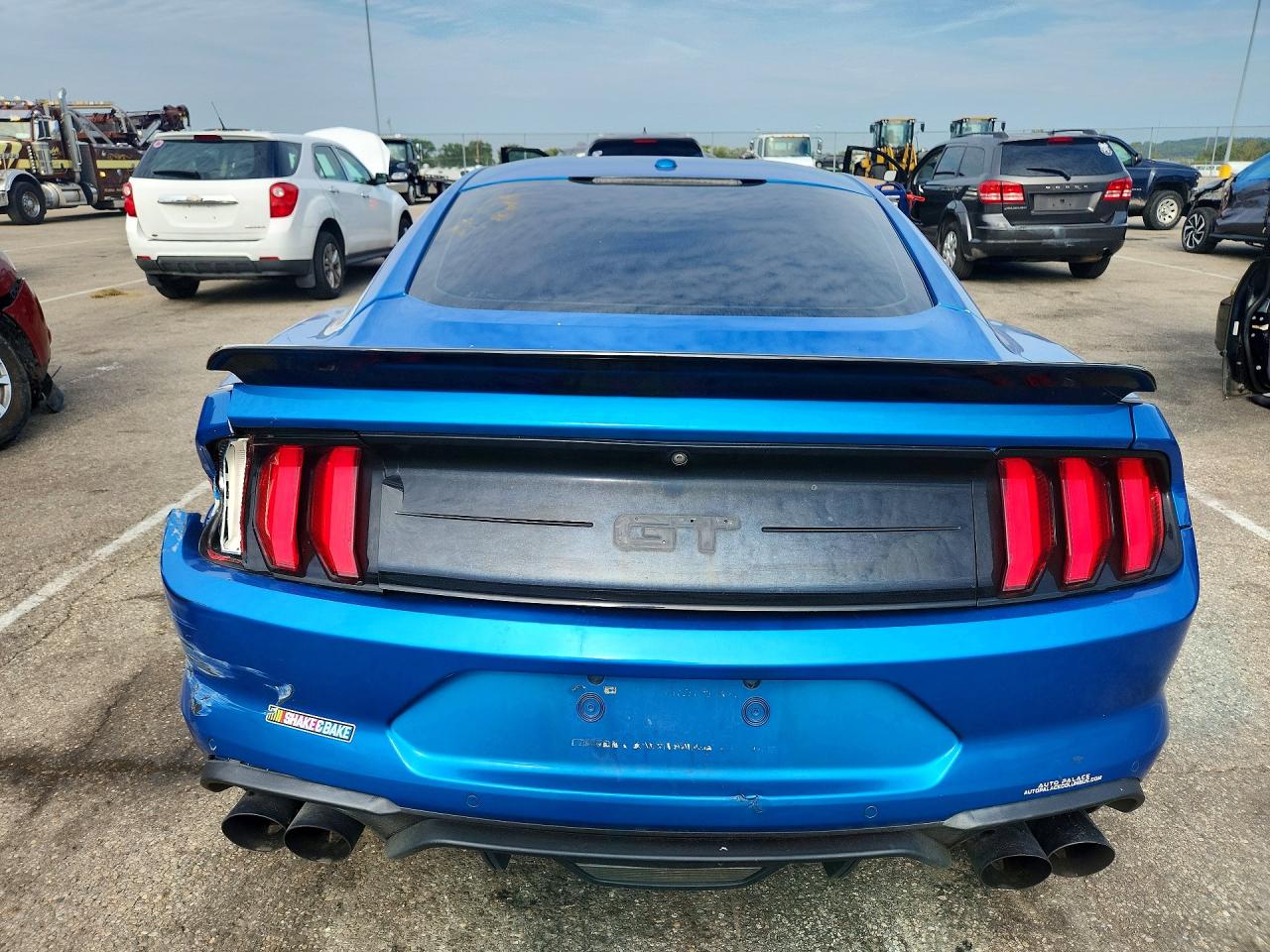2019 Ford Mustang Gt Blue vin: 1FA6P8CFXK5117231