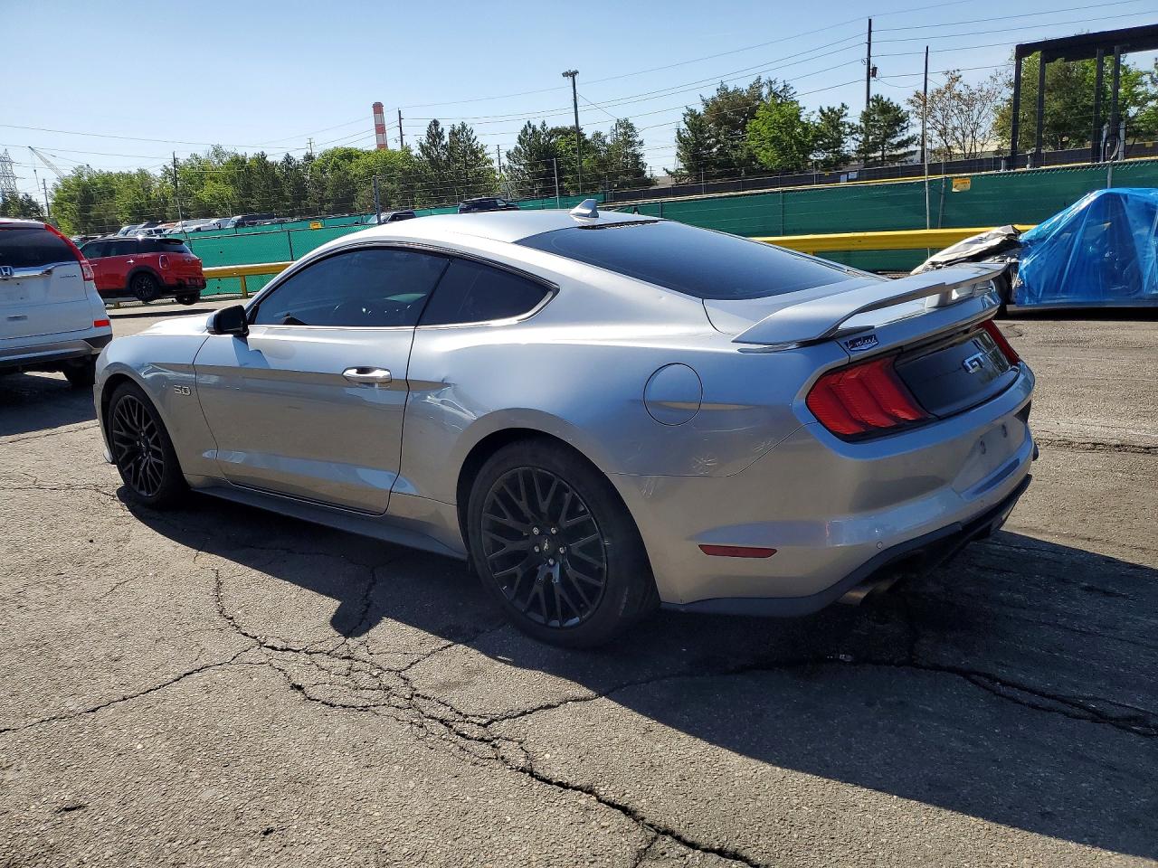 2021 Ford Mustang Gt Silver vin: 1FA6P8CFXM5128474