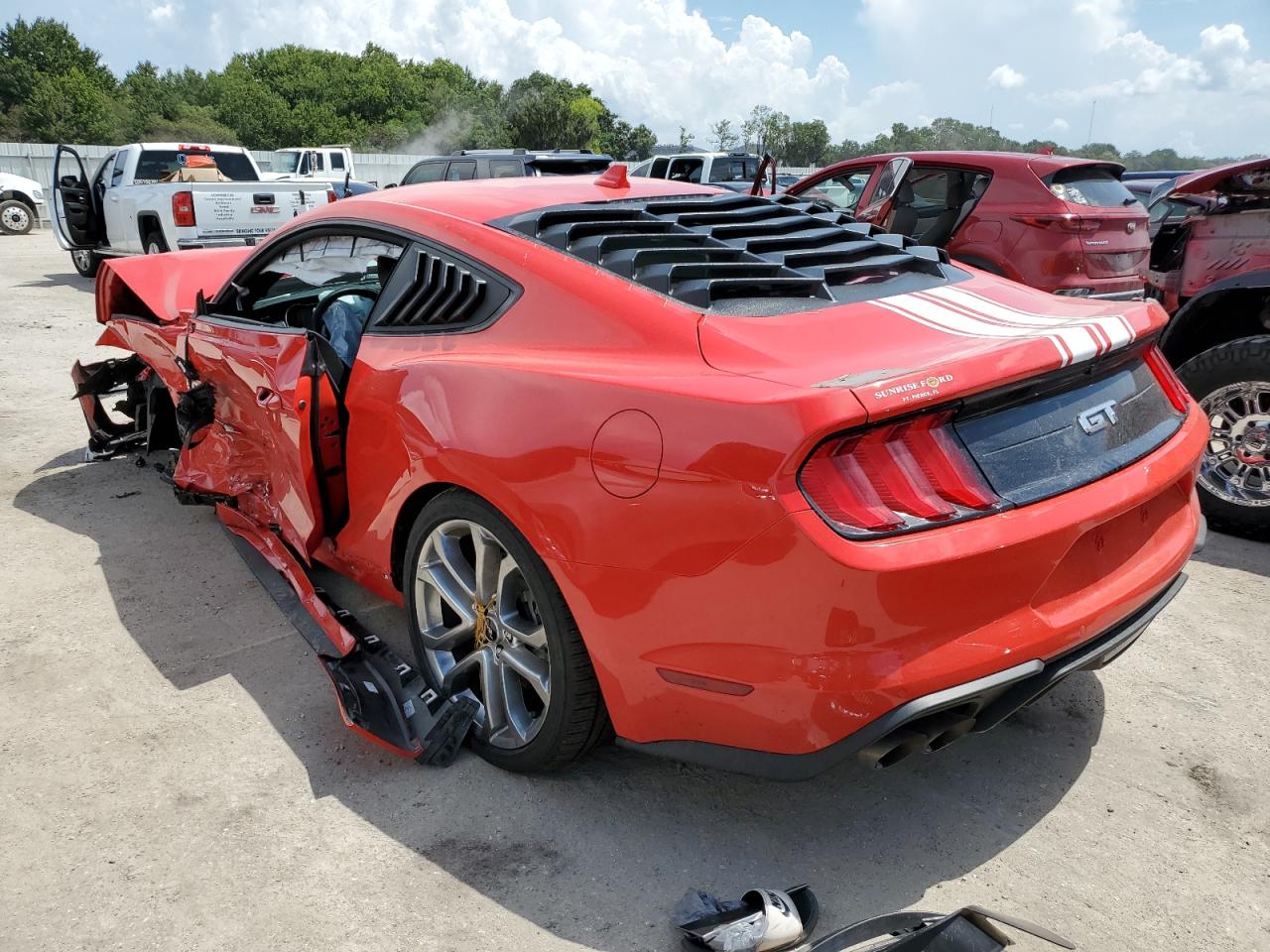 2021 Ford Mustang Gt Red vin: 1FA6P8CFXM5155545