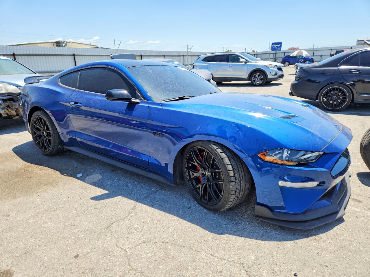 2022 Ford Mustang Gt Blue vin: 1FA6P8CFXN5133353