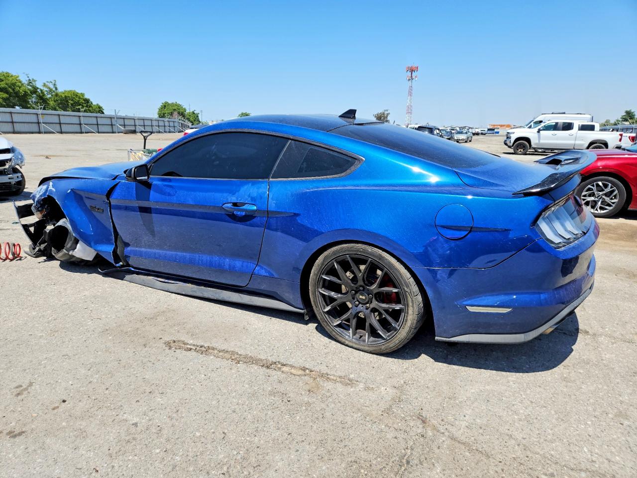 2022 Ford Mustang Gt Blue vin: 1FA6P8CFXN5133353