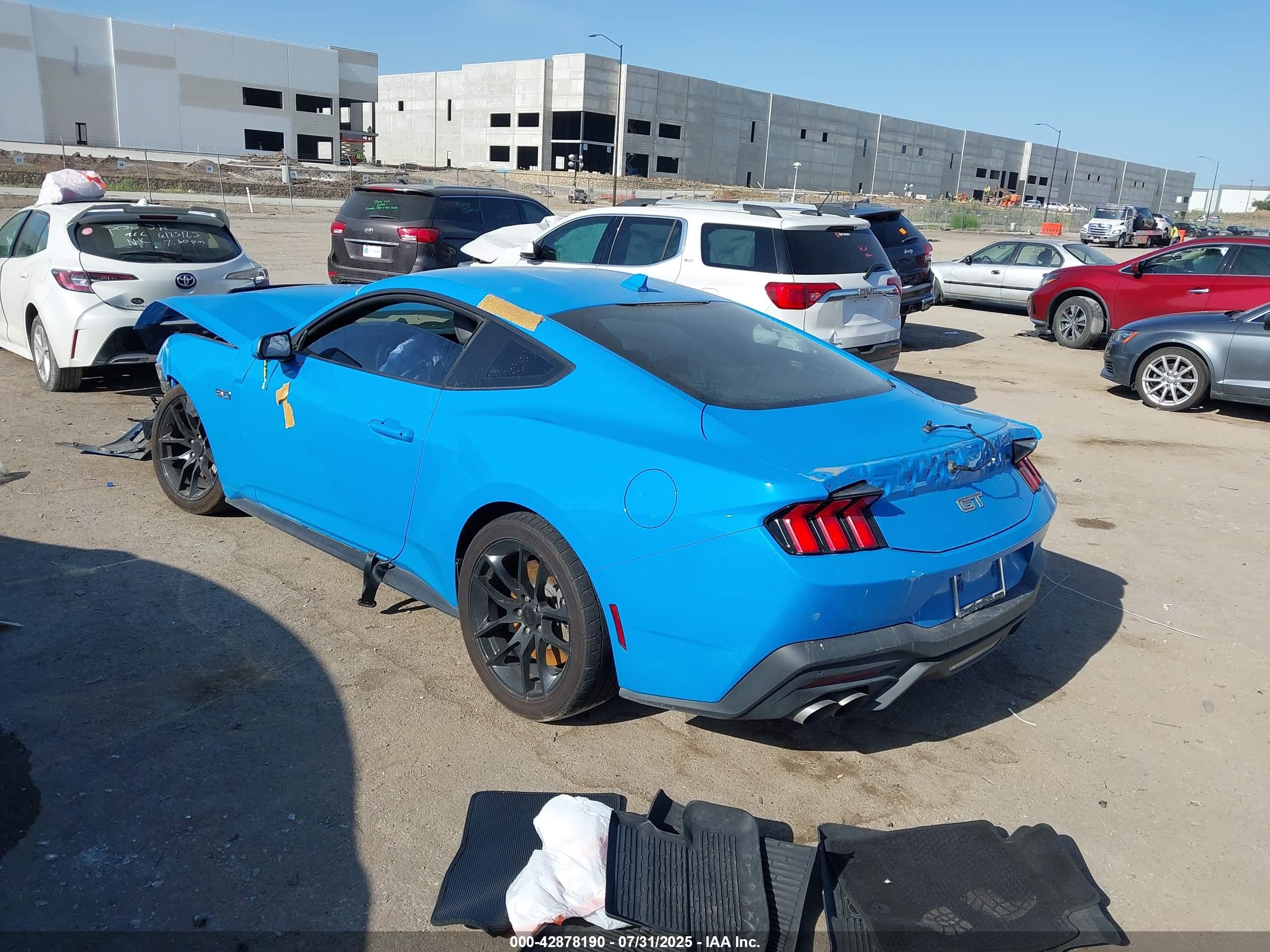 2024 Ford Mustang Gt Premium Fastback Blue vin: 1FA6P8CFXR5420309