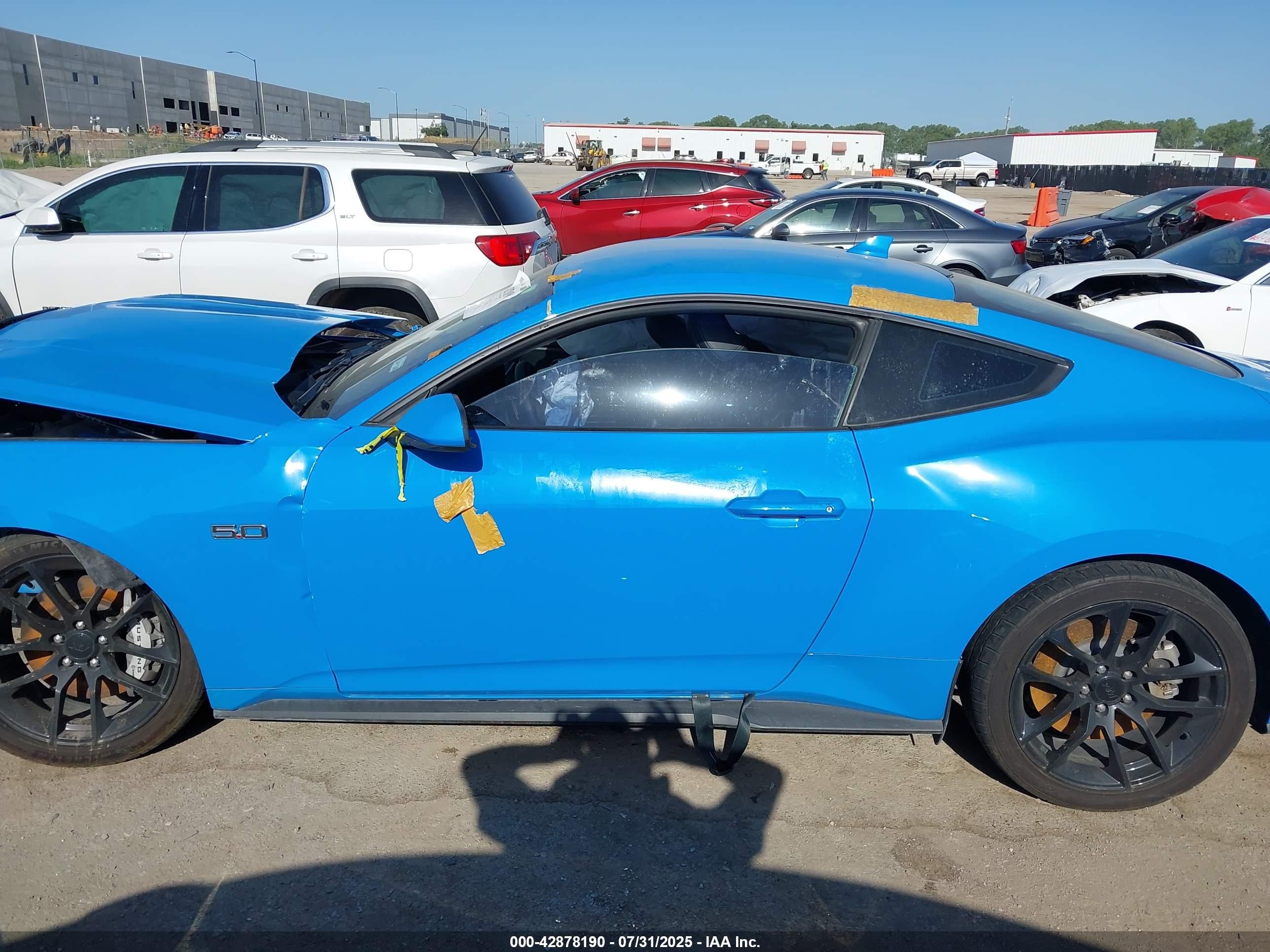 2024 Ford Mustang Gt Premium Fastback Blue vin: 1FA6P8CFXR5420309