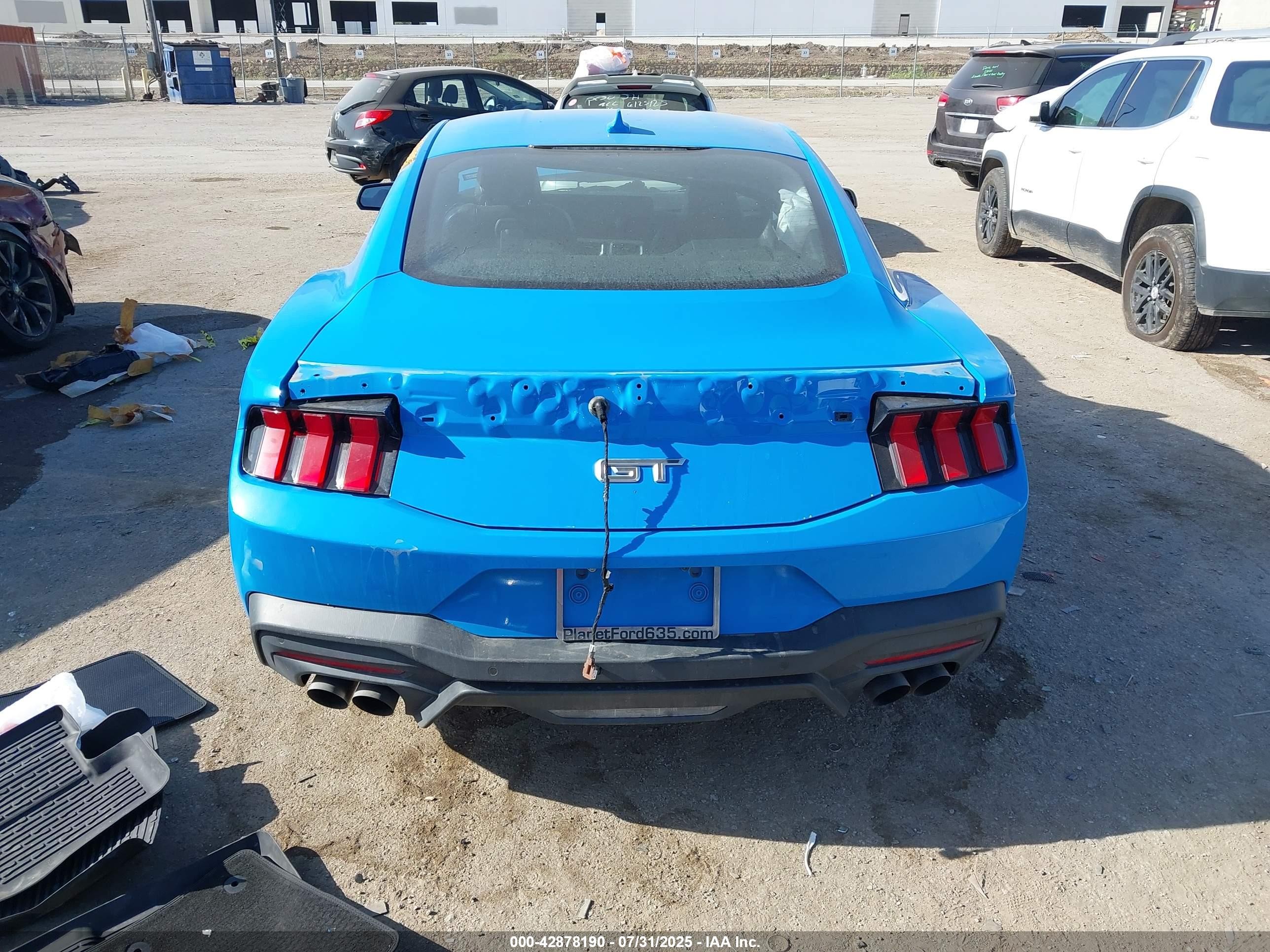 2024 Ford Mustang Gt Premium Fastback Blue vin: 1FA6P8CFXR5420309