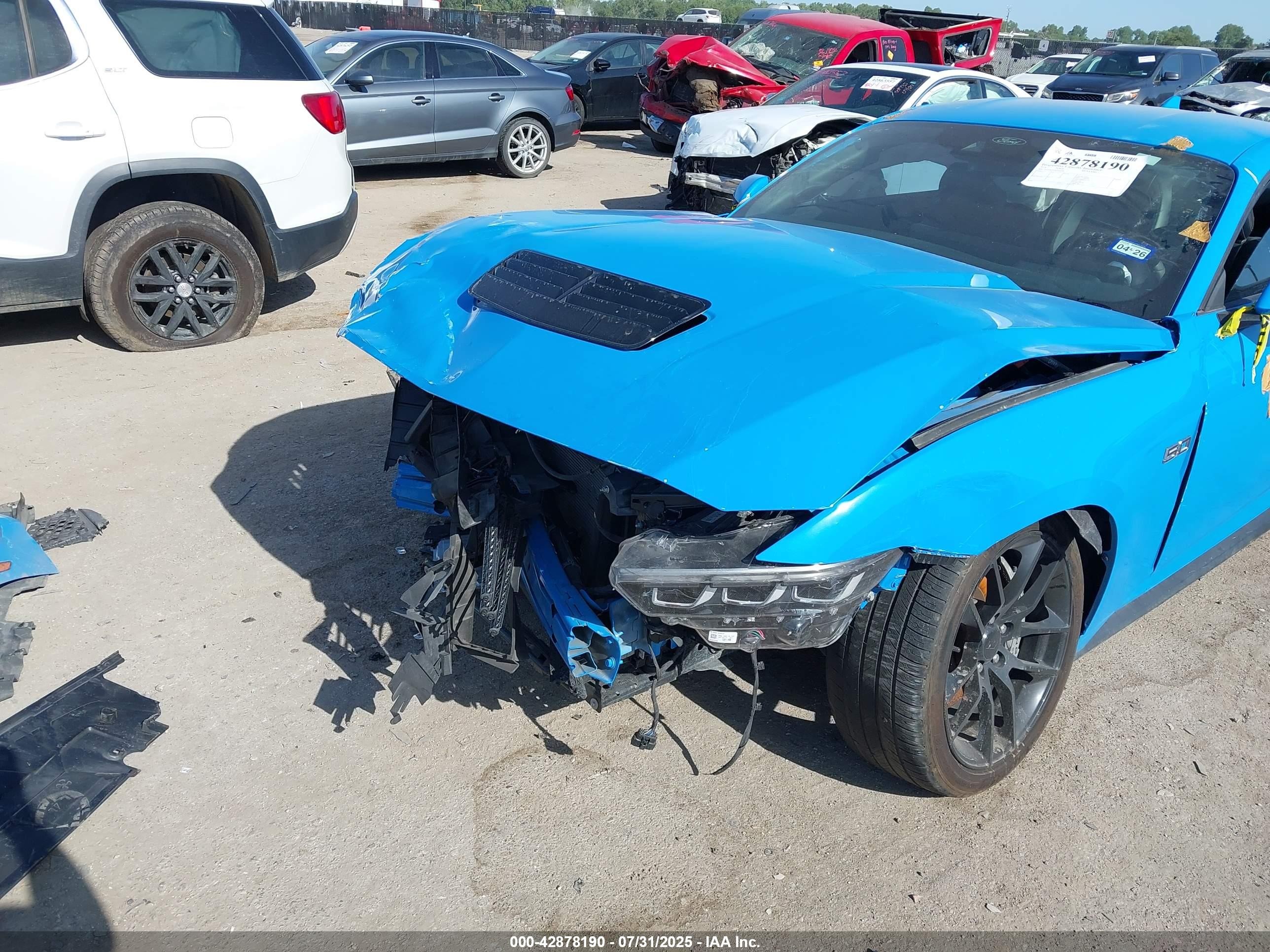2024 Ford Mustang Gt Premium Fastback Blue vin: 1FA6P8CFXR5420309