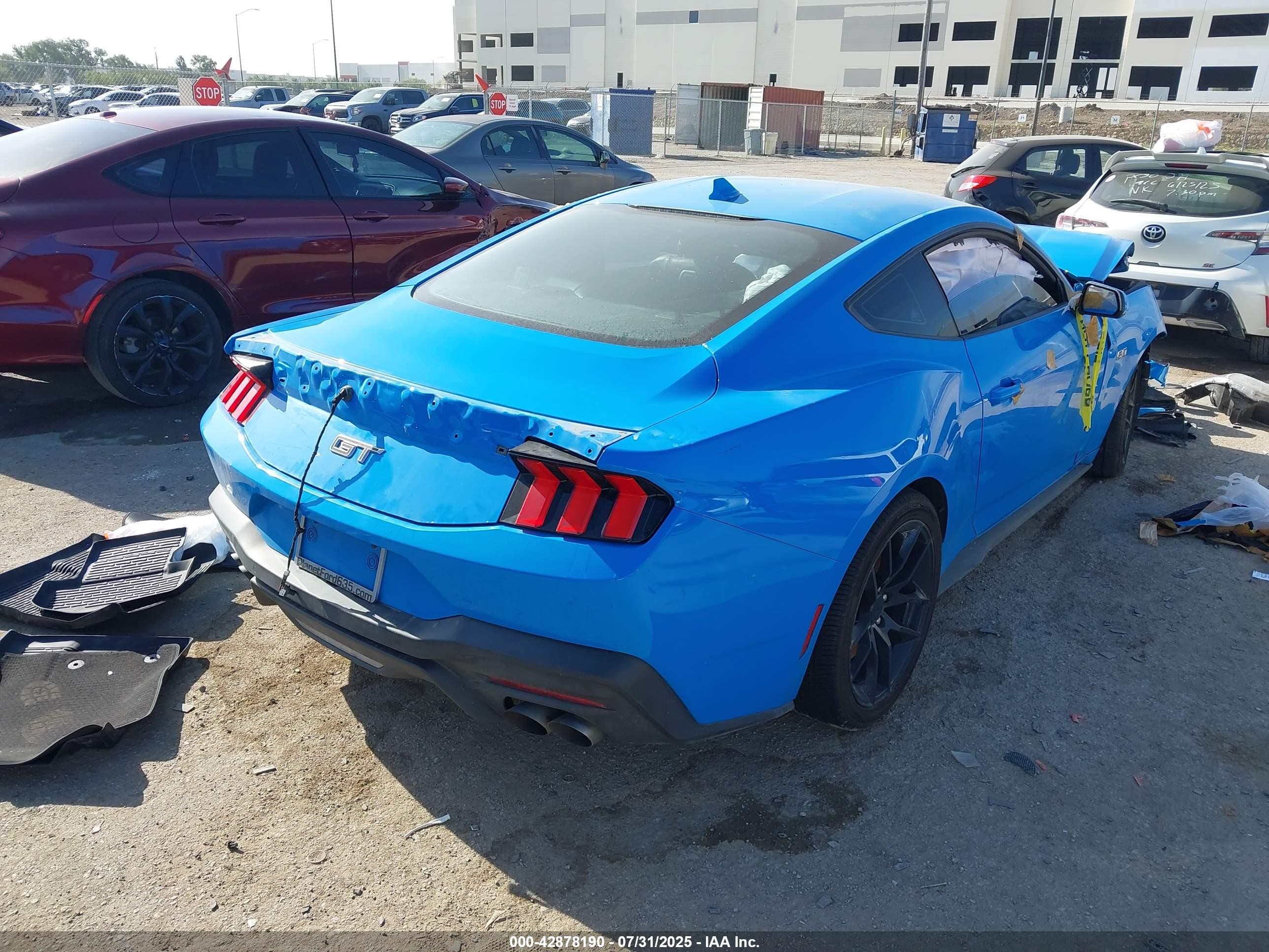 2024 Ford Mustang Gt Premium Fastback Blue vin: 1FA6P8CFXR5420309
