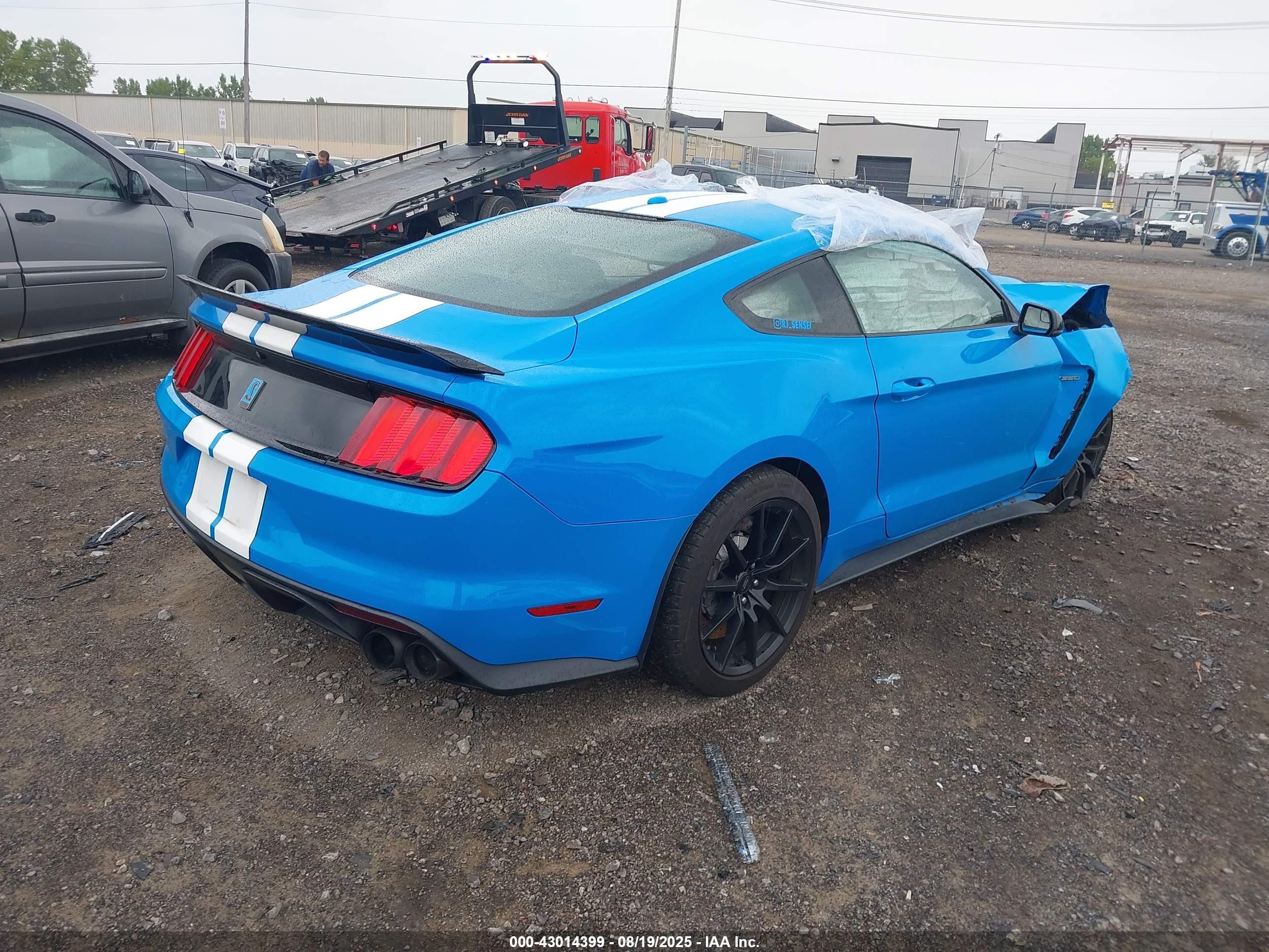 2017 Ford Shelby Gt350   Blue vin: 1FA6P8JZ5H5525299