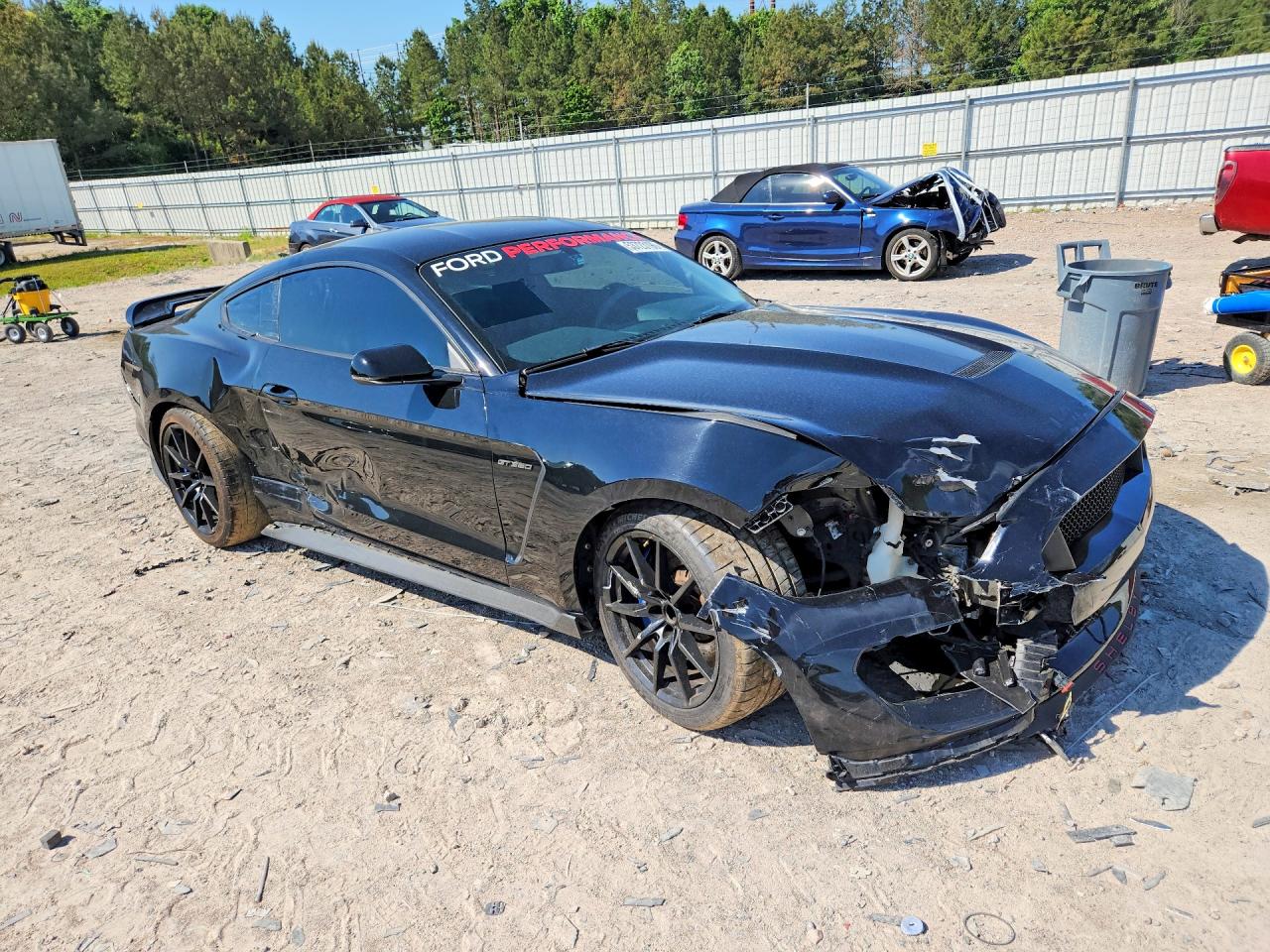 2016 Ford Mustang Shelby Gt350 Black vin: 1FA6P8JZXG5525880