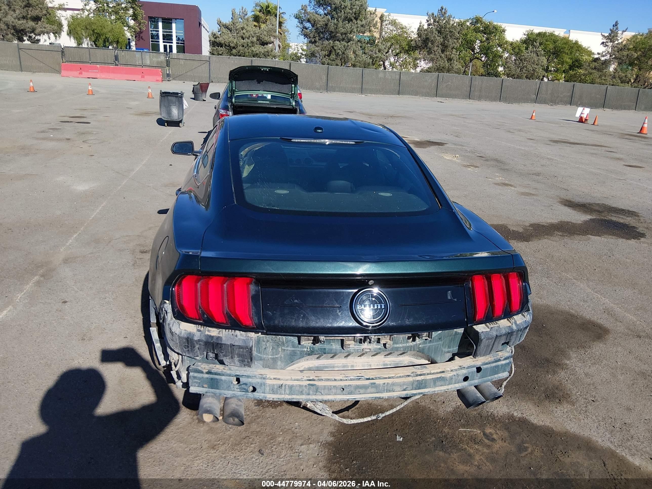 2019 Ford Mustang Bullitt Green vin: 1FA6P8K00K5504741