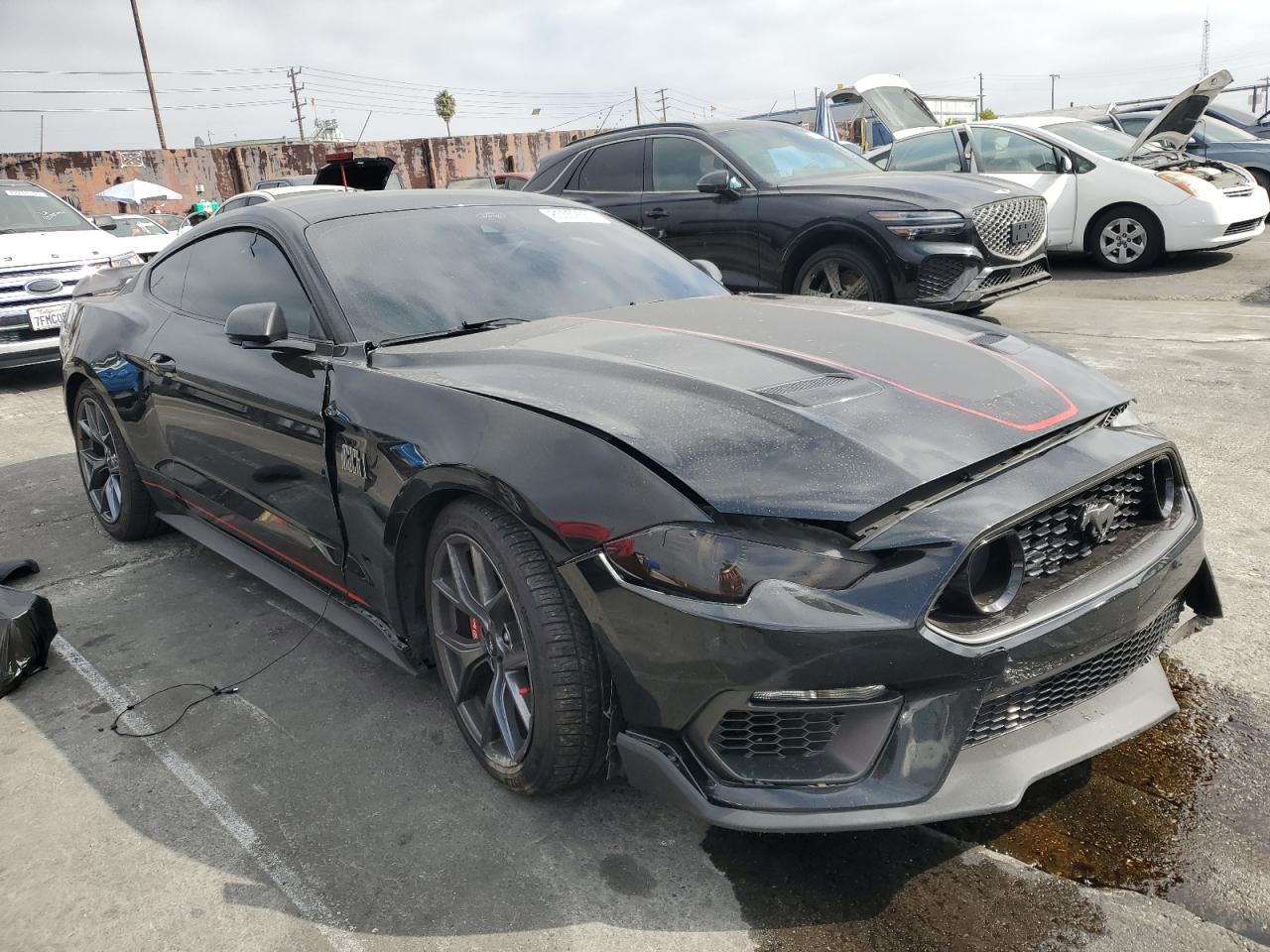 2021 Ford Mustang Mach I Черный vin: 1FA6P8R00M5555410
