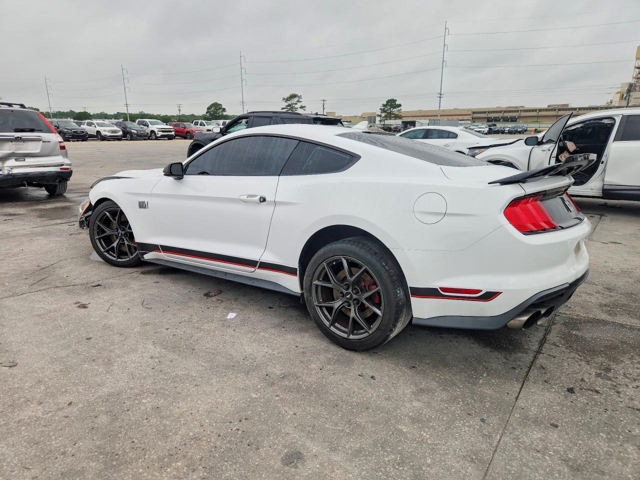 2021 Ford Mustang Mach I White vin: 1FA6P8R04M5555765