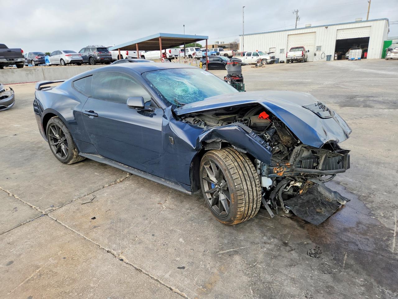 2025 Ford Mustang Dark Horse Blue vin: 1FA6P8R09S5503531