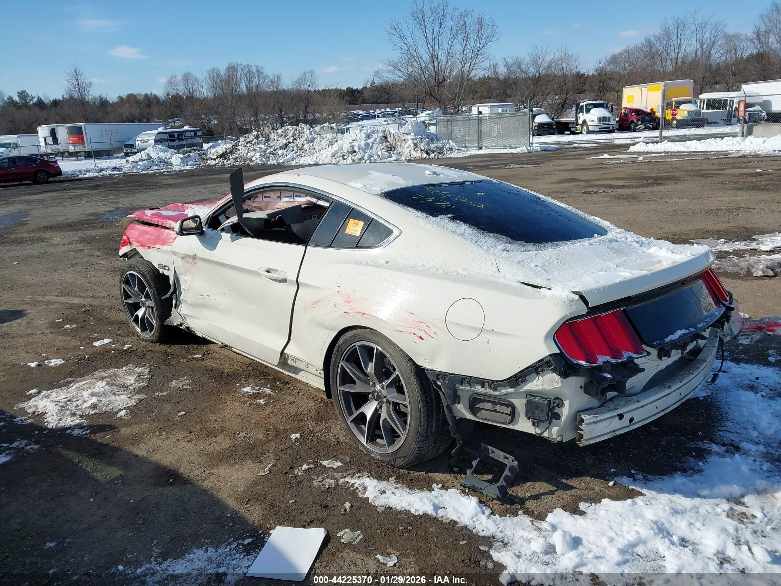 2015 Ford Mustang Gt 50 Years Limited Edition White vin: 1FA6P8RF3F5501509