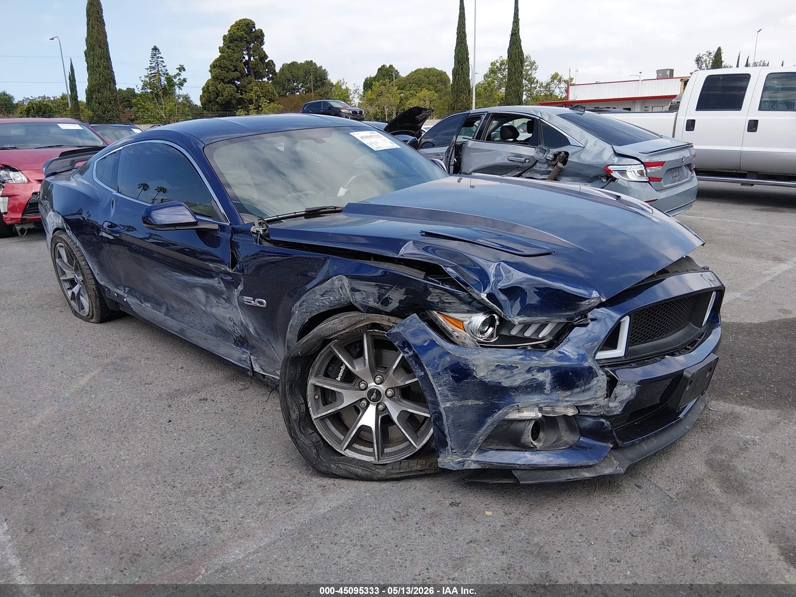 2015 Ford Mustang Gt 50 Years Limited Edition Blue vin: 1FA6P8RF8F5500825