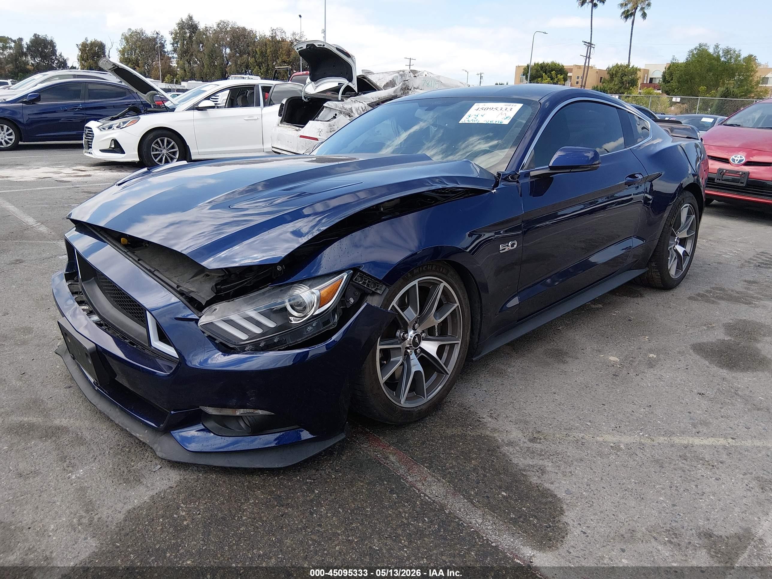 2015 Ford Mustang Gt 50 Years Limited Edition Blue vin: 1FA6P8RF8F5500825