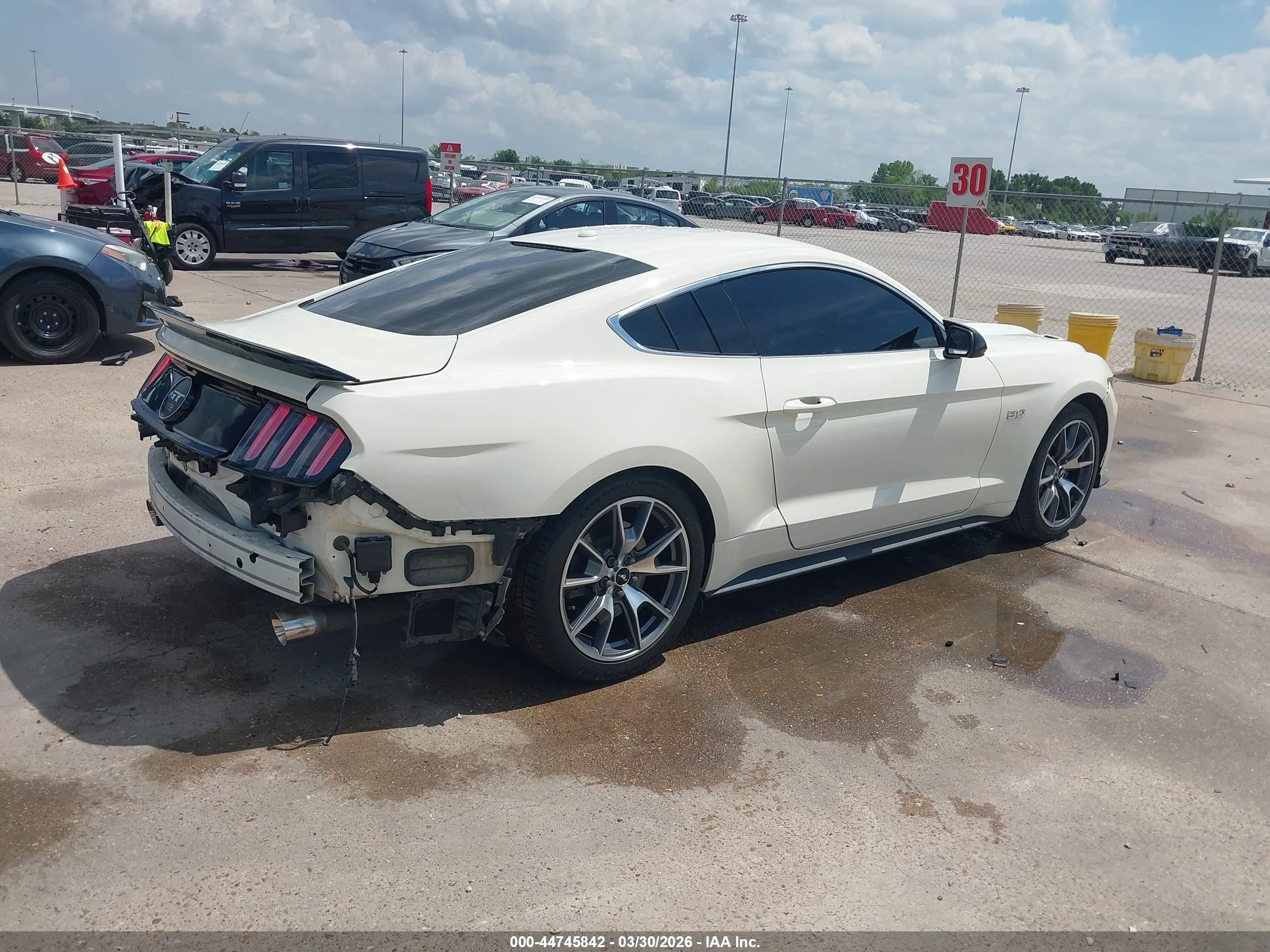 2015 Ford Mustang Gt 50 Years Limited Edition White vin: 1FA6P8RF9F5500641
